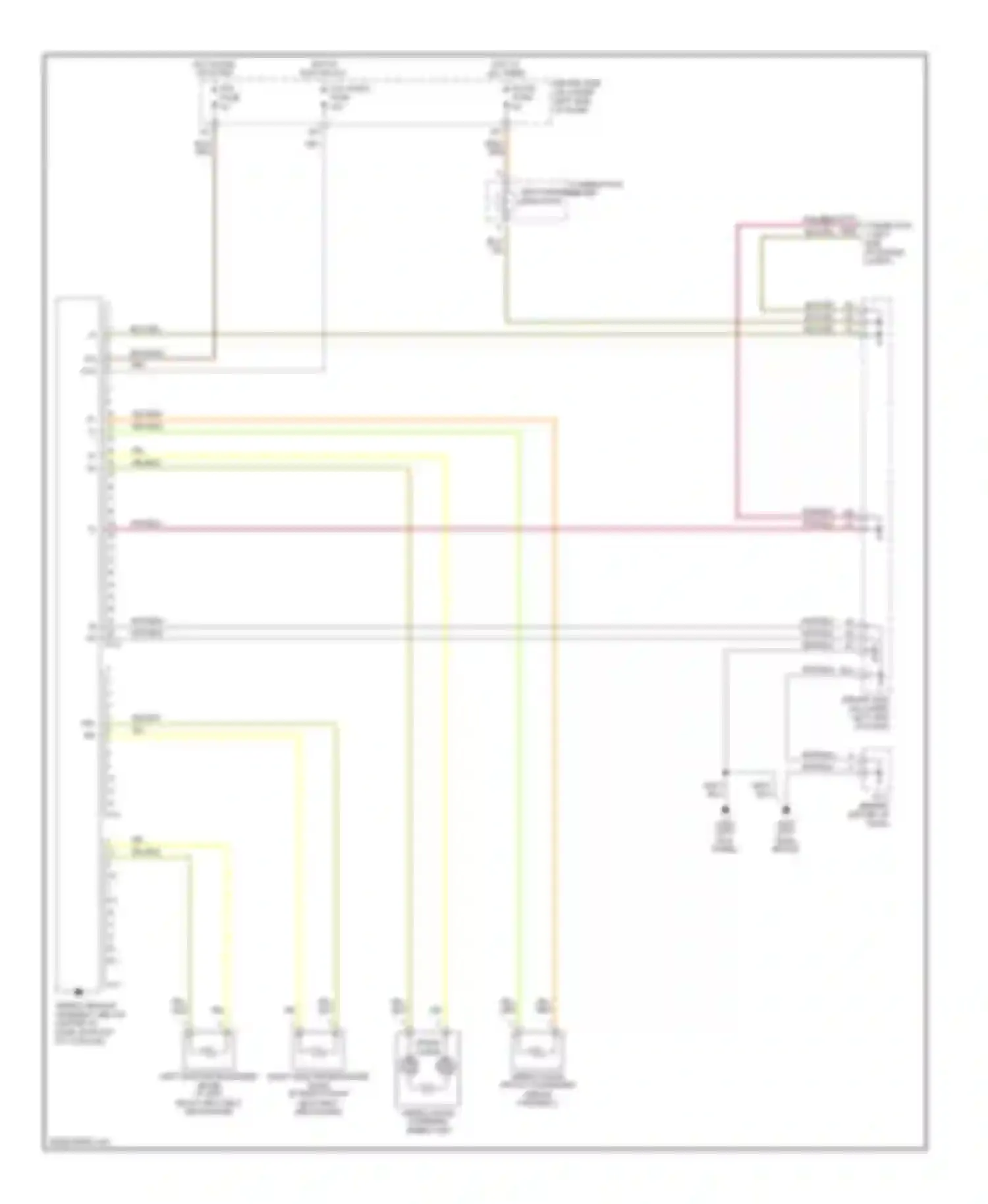 Tercel Toyota L50 facelift (1997-1999): Supplemental restraint circuit