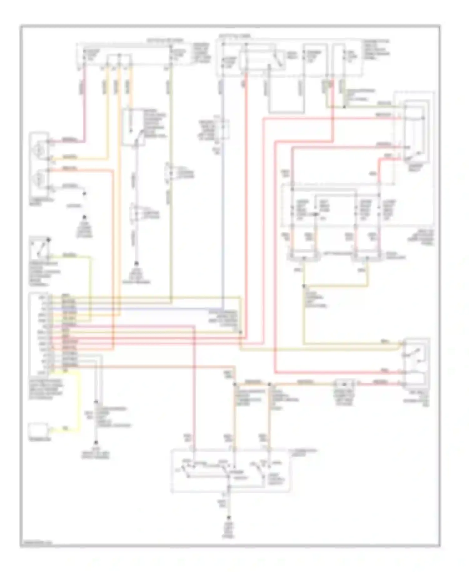 Wiring diagram combination switch for Toyota Tercel L50 facelift (1997-1999) (2 of 4)