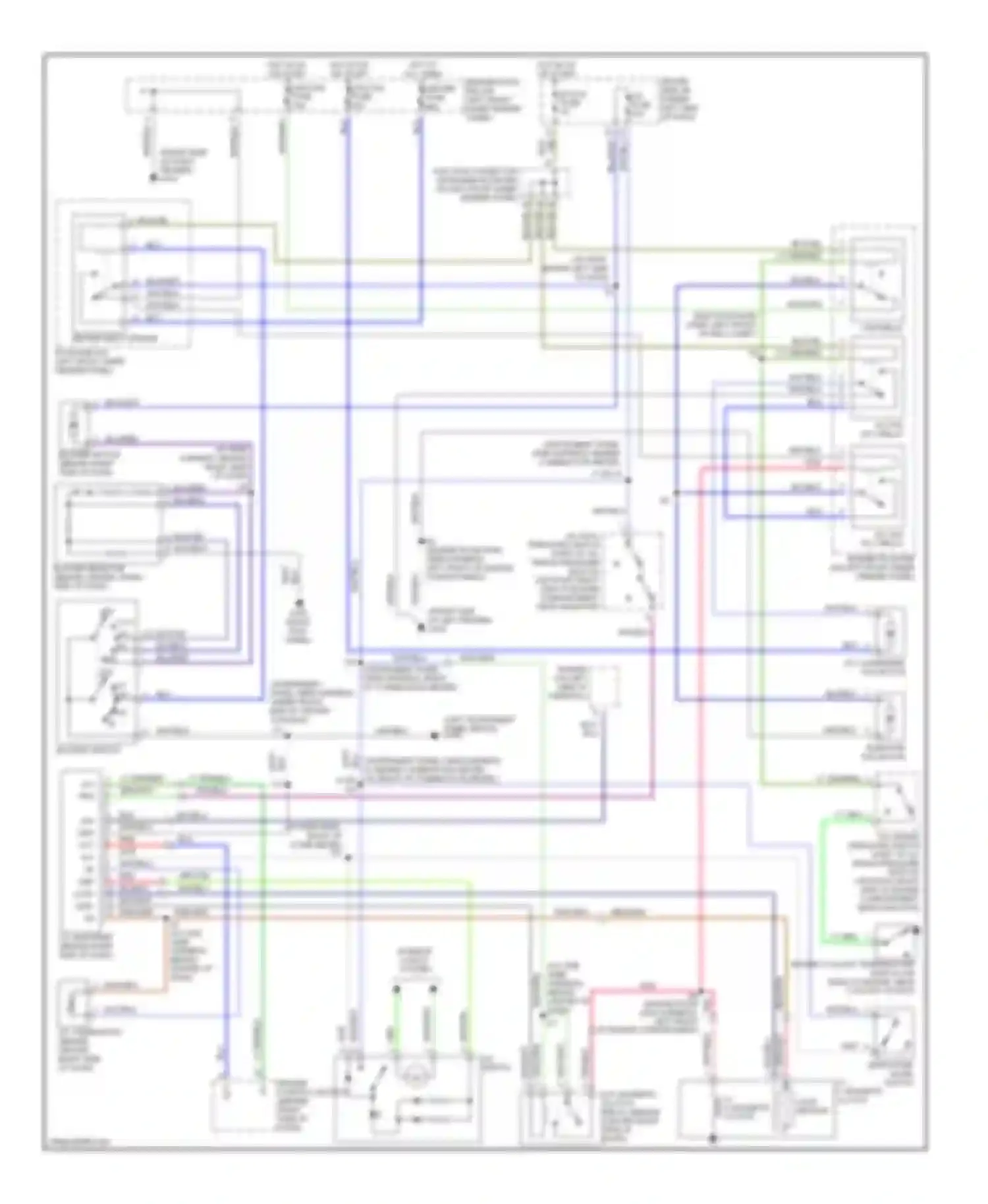 Wiring diagram defroster mode switch for Toyota Tercel L50 facelift (1997-1999) (1 of 2)