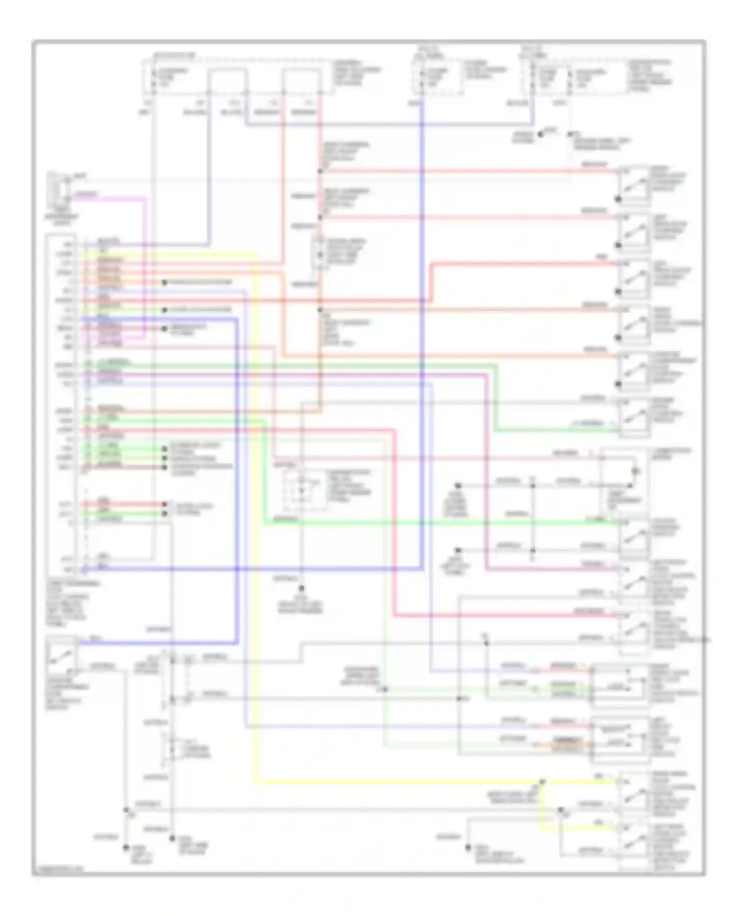 Wiring diagram unlock warning switch for Toyota Tercel L50 facelift (1997-1999) (2 of 3)