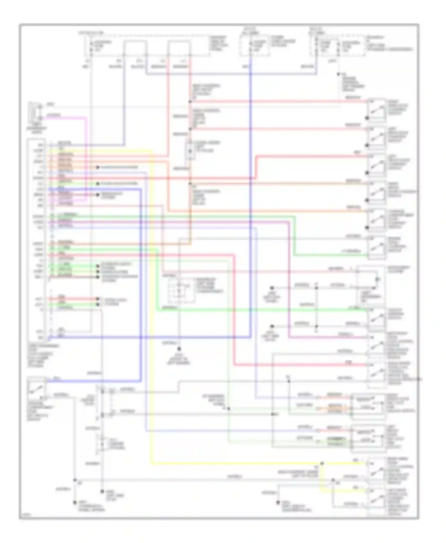 Tercel Toyota L50 (1994-1997): Anti-theft circuit, with power locks