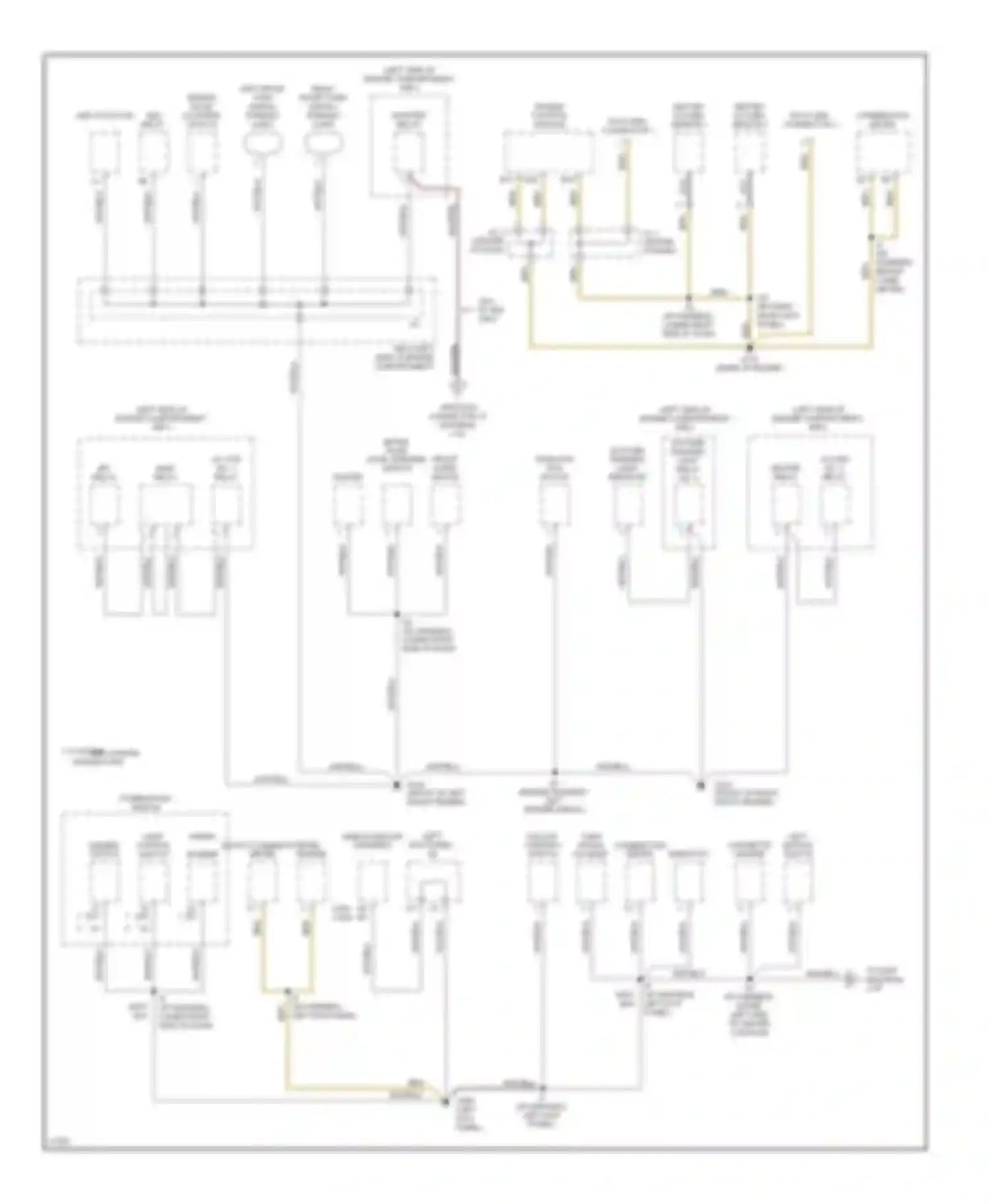 Tercel Toyota L50 (1994-1997): Ground distribution circuit (1 of 2)