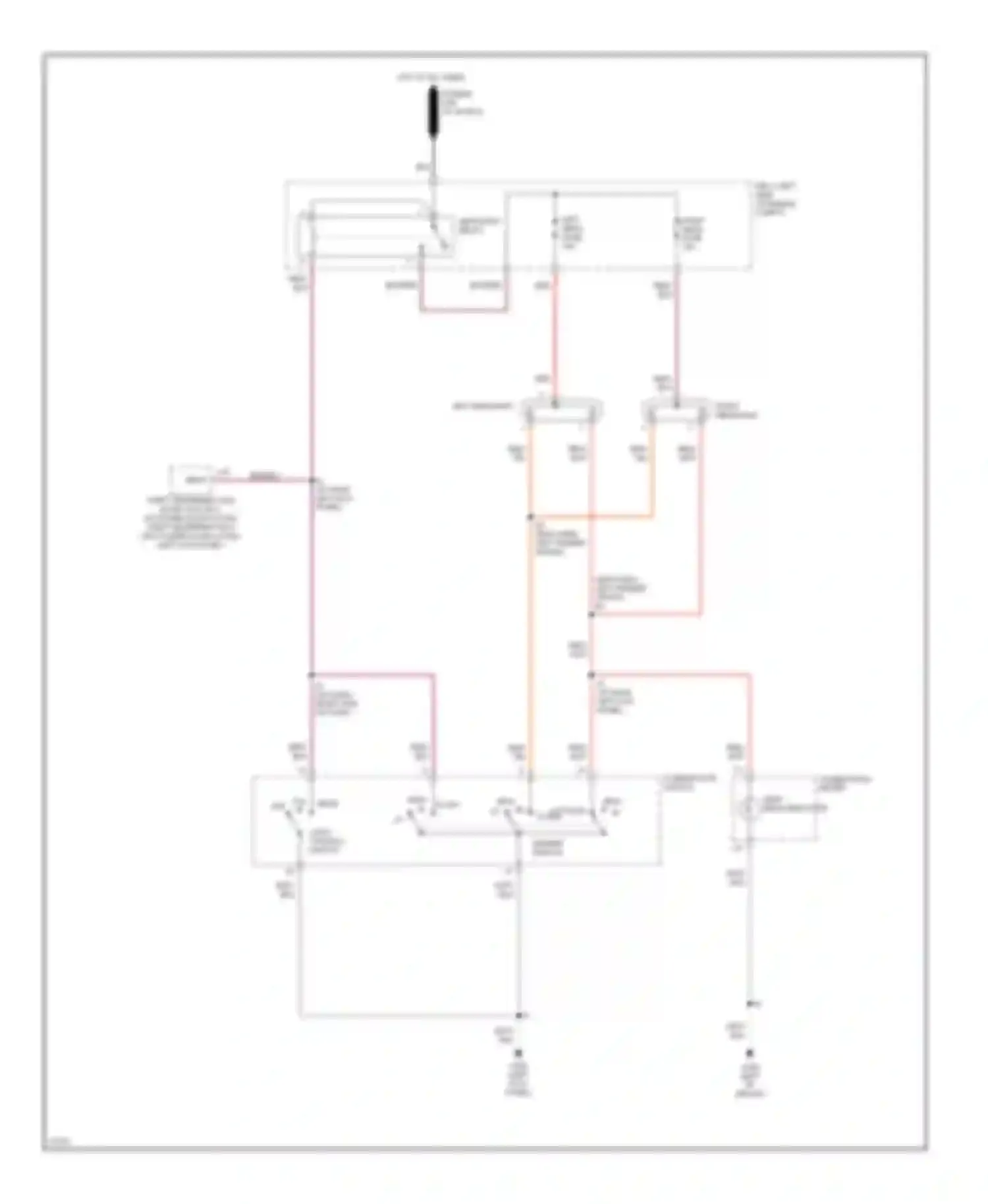 Tercel Toyota L50 (1994-1997): Headlight circuit, without drl