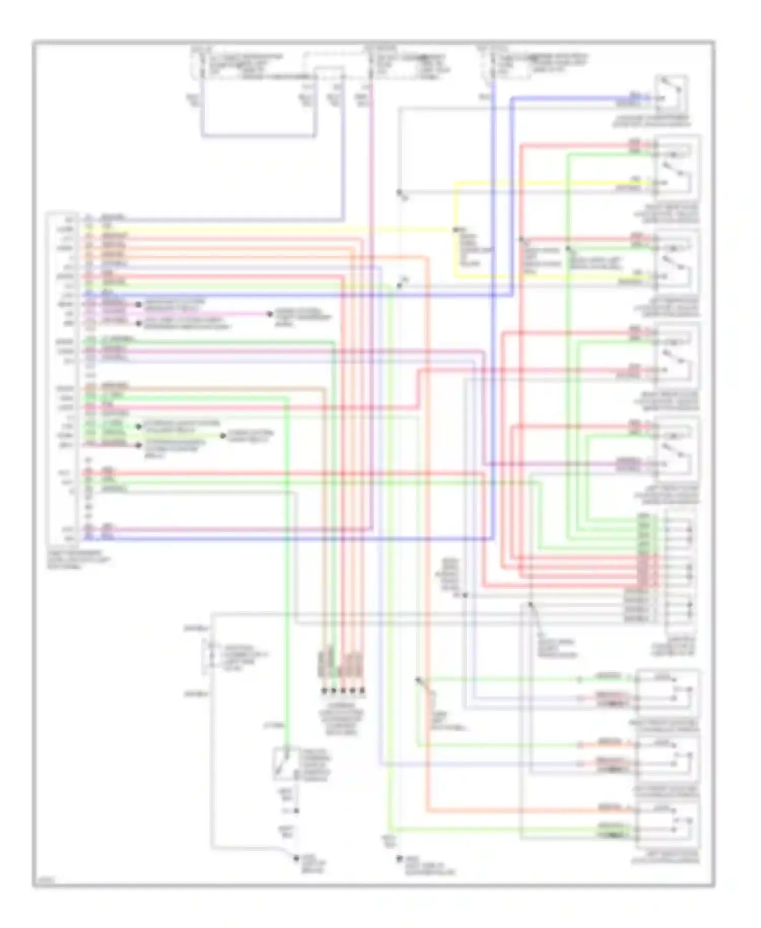 Tercel Toyota L50 (1994-1997): Power door lock circuit