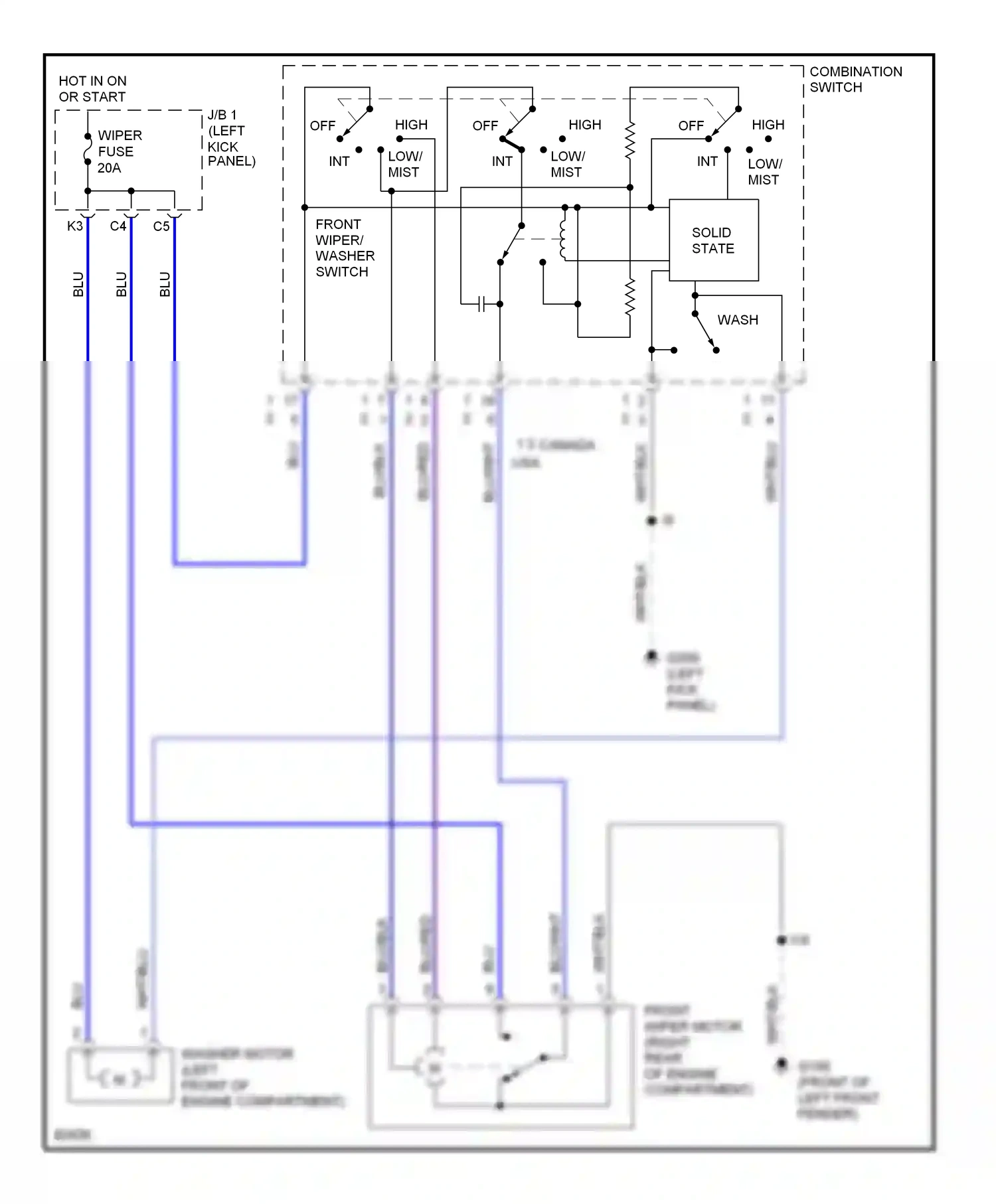 Toyota Tercel L50 (1994-1997) solid state wiring diagram  (5 of 5)