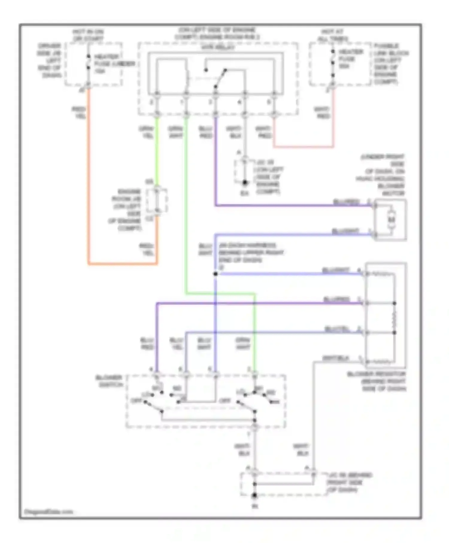 Tundra Toyota I facelift (2002-2006): Heater circuit, double cab