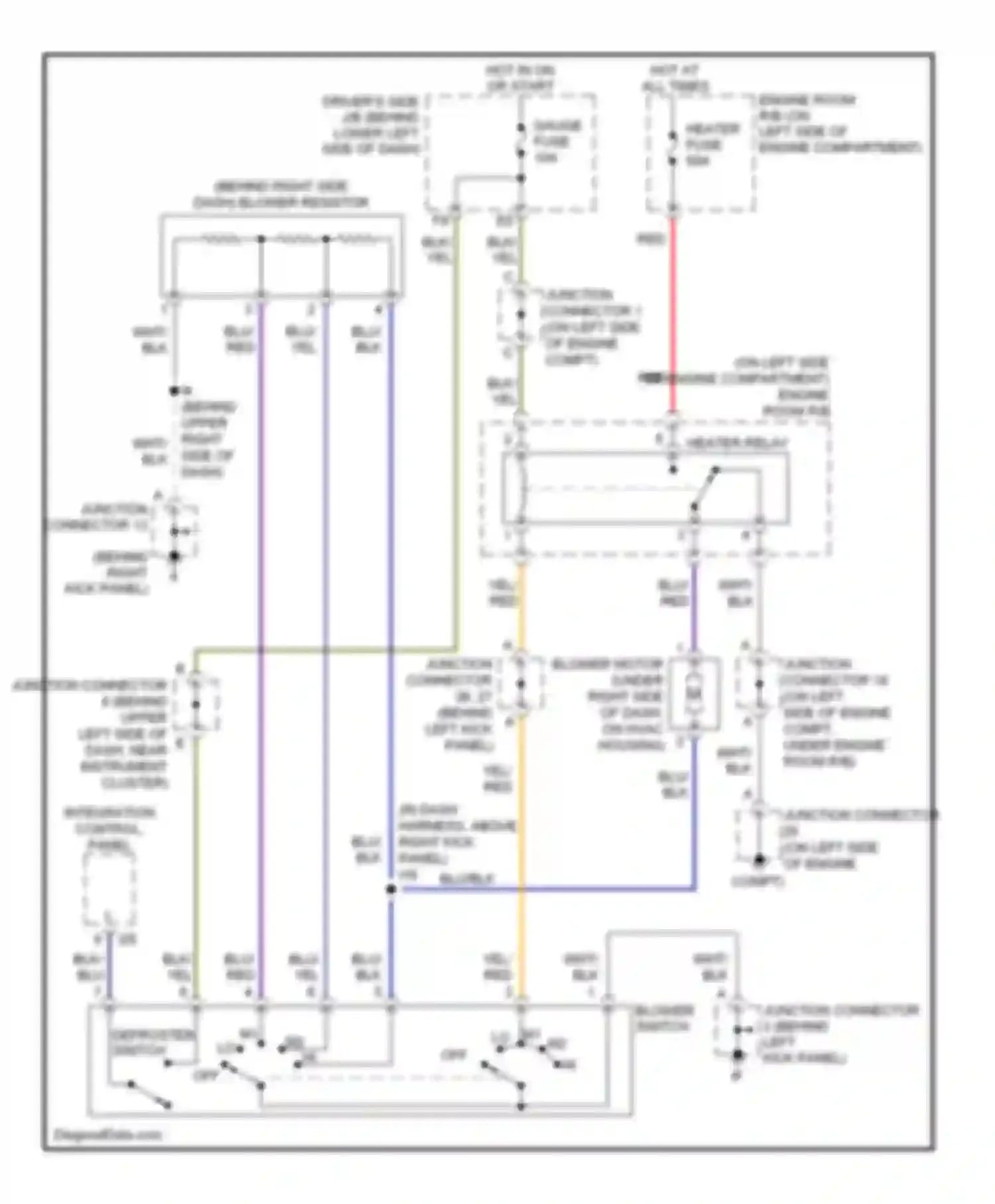 Tundra Toyota I facelift (2002-2006): Heater circuit, standard cab