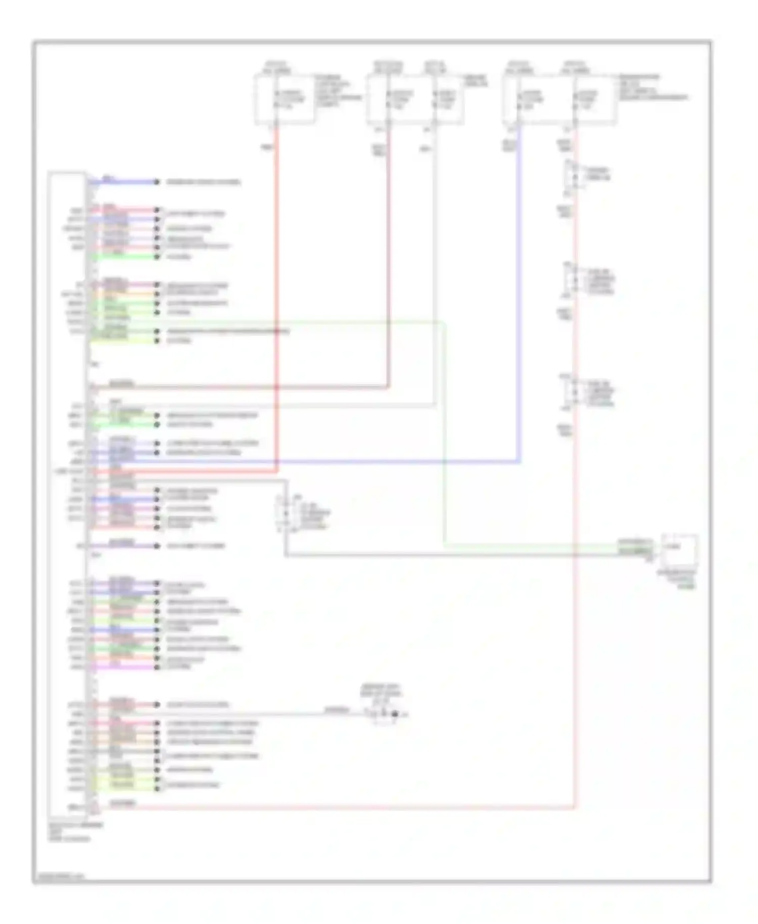 Tundra Toyota I facelift (2002-2006): Body ecu circuit, double cab
