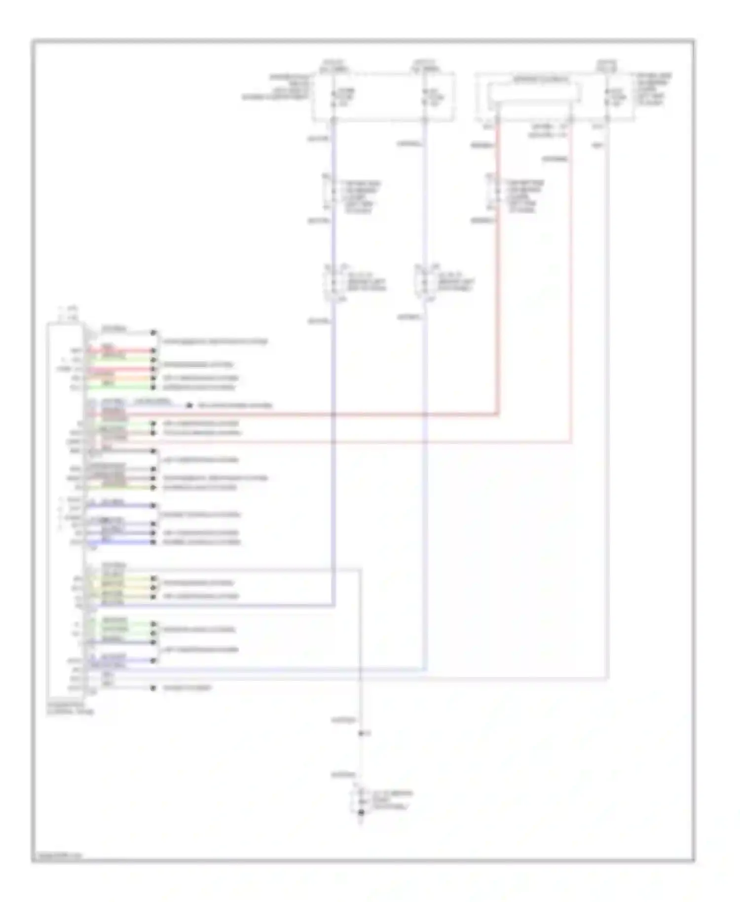 Tundra Toyota I facelift (2002-2006): Integration control and panel circuit, access/standard cab
