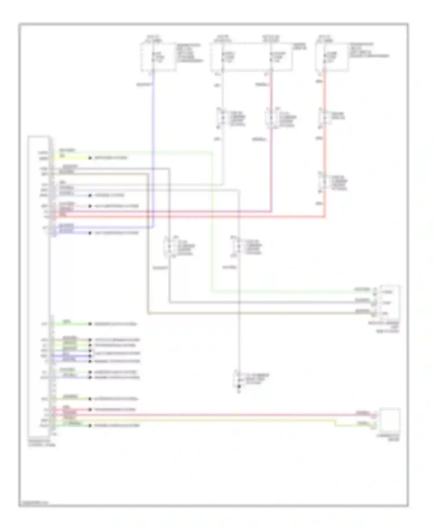Tundra Toyota I facelift (2002-2006): Integration control and panel circuit, double cab