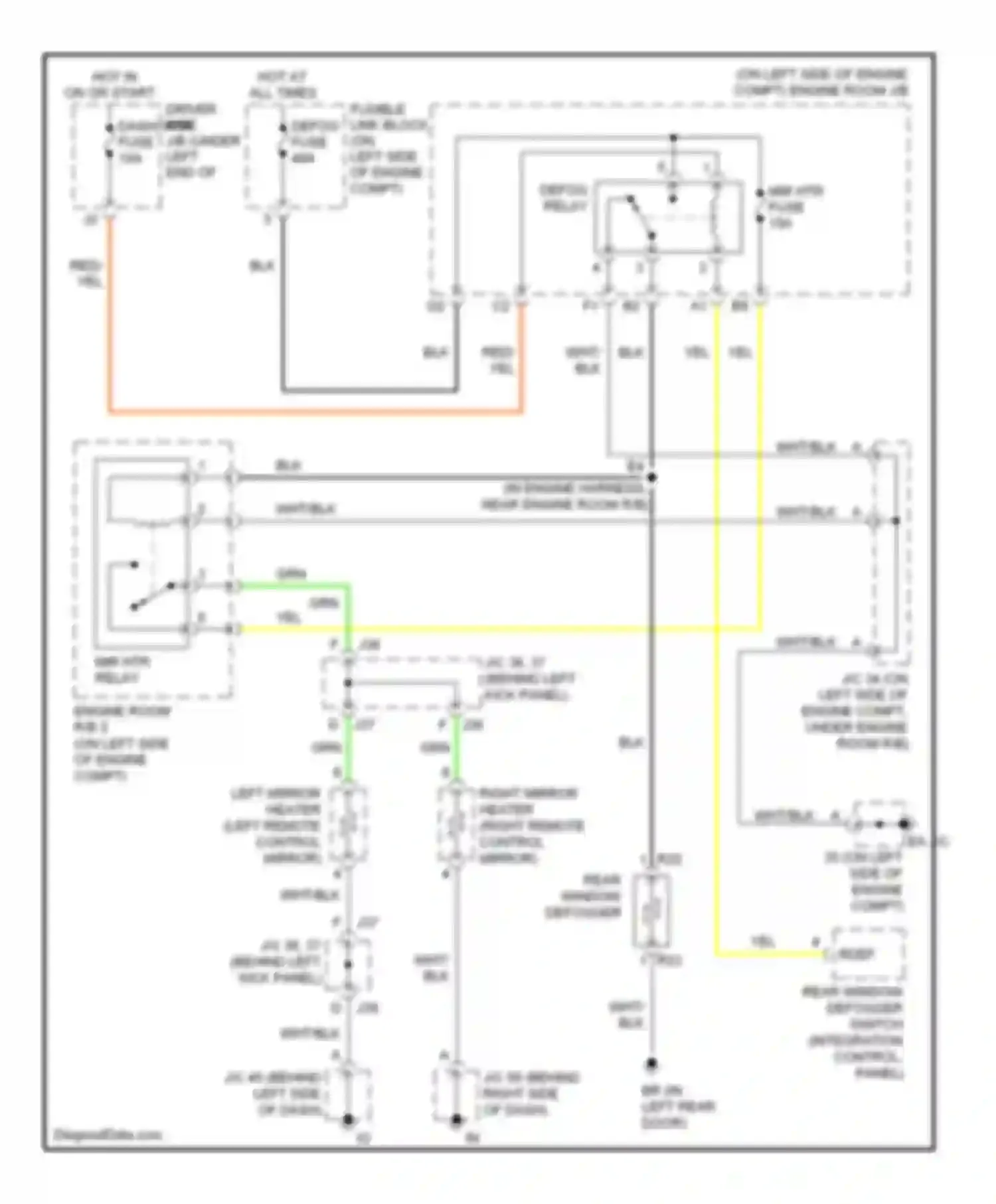 Tundra Toyota I facelift (2002-2006): Defoggers circuit, double cab