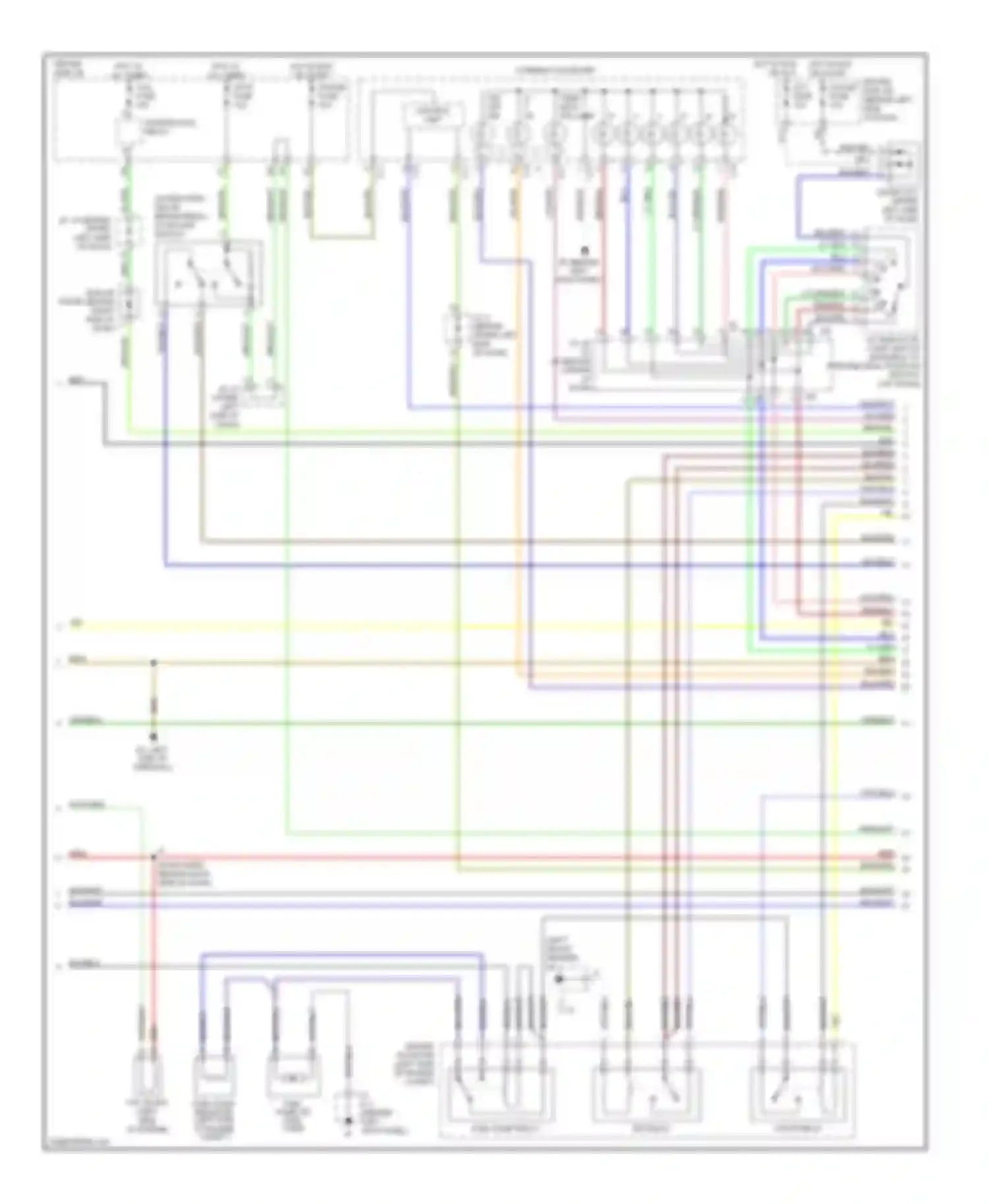Tundra Toyota I facelift (2002-2006): Wiring diagram engine performance 4.7l, access/standard cab (2 of 4)