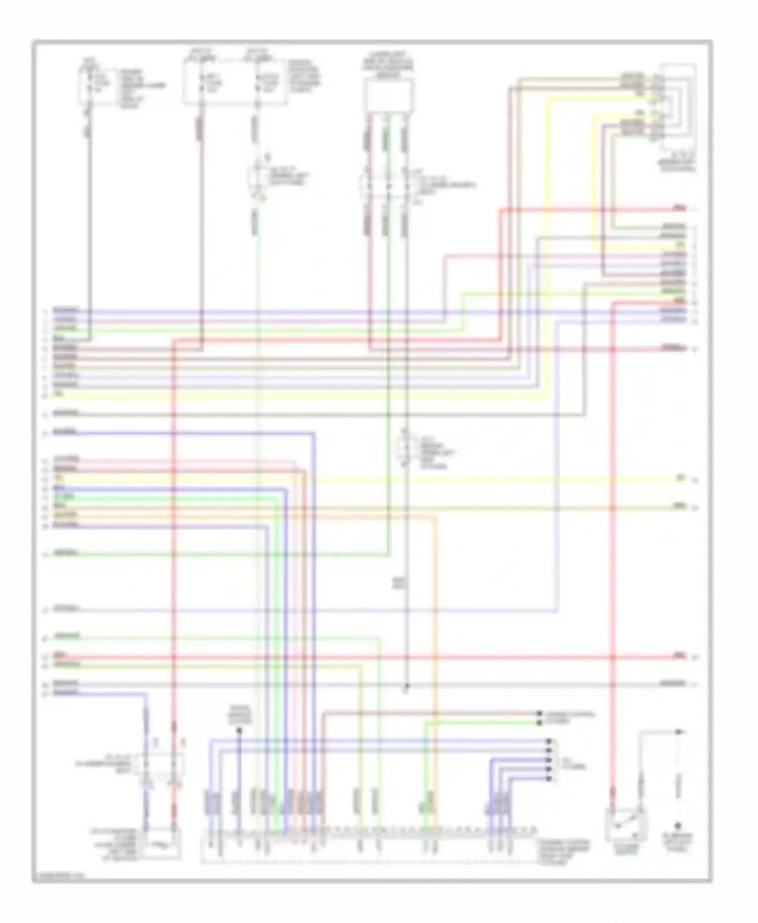 Tundra Toyota I facelift (2002-2006): Wiring diagram engine performance 4.7l, access/standard cab (3 of 4)
