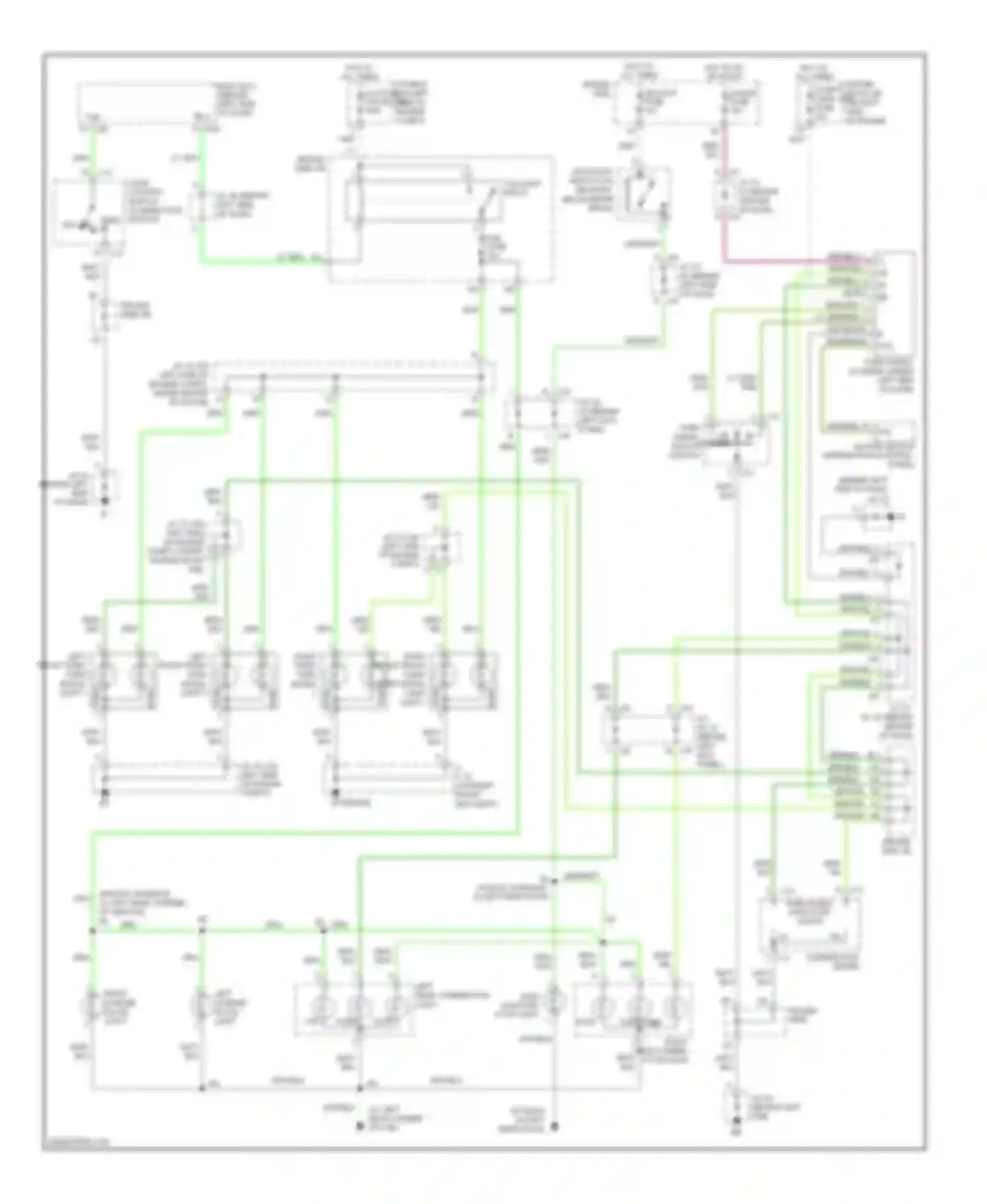Tundra Toyota I facelift (2002-2006): Exterior lamps circuit, double cab