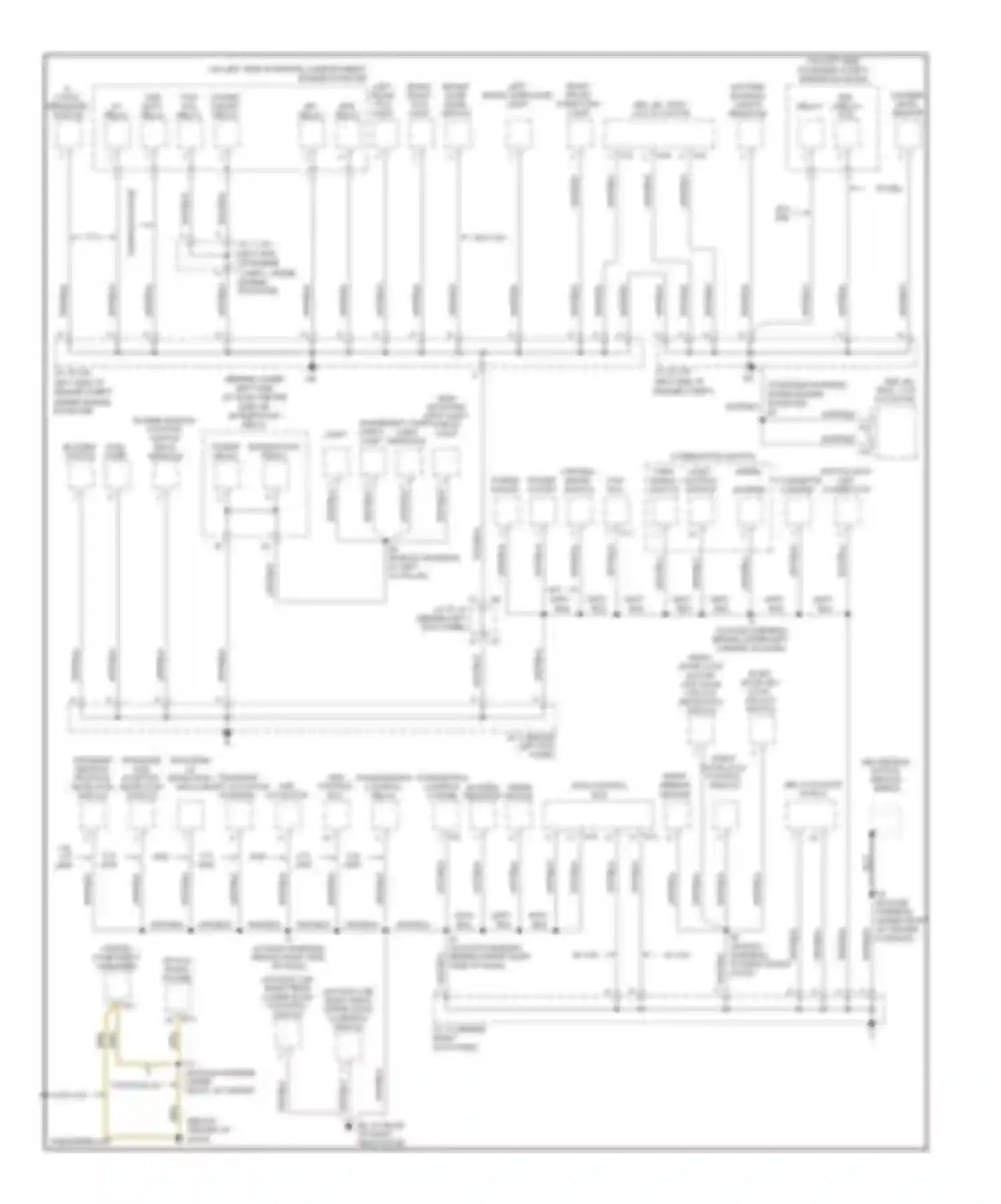 Tundra Toyota I facelift (2002-2006): Ground distribution circuit, access/standard cab (1 of 2)