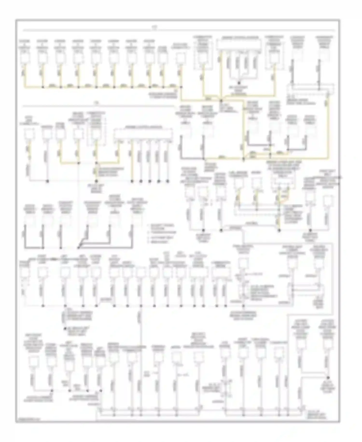 Tundra Toyota I facelift (2002-2006): Ground distribution circuit, access/standard cab (2 of 2)
