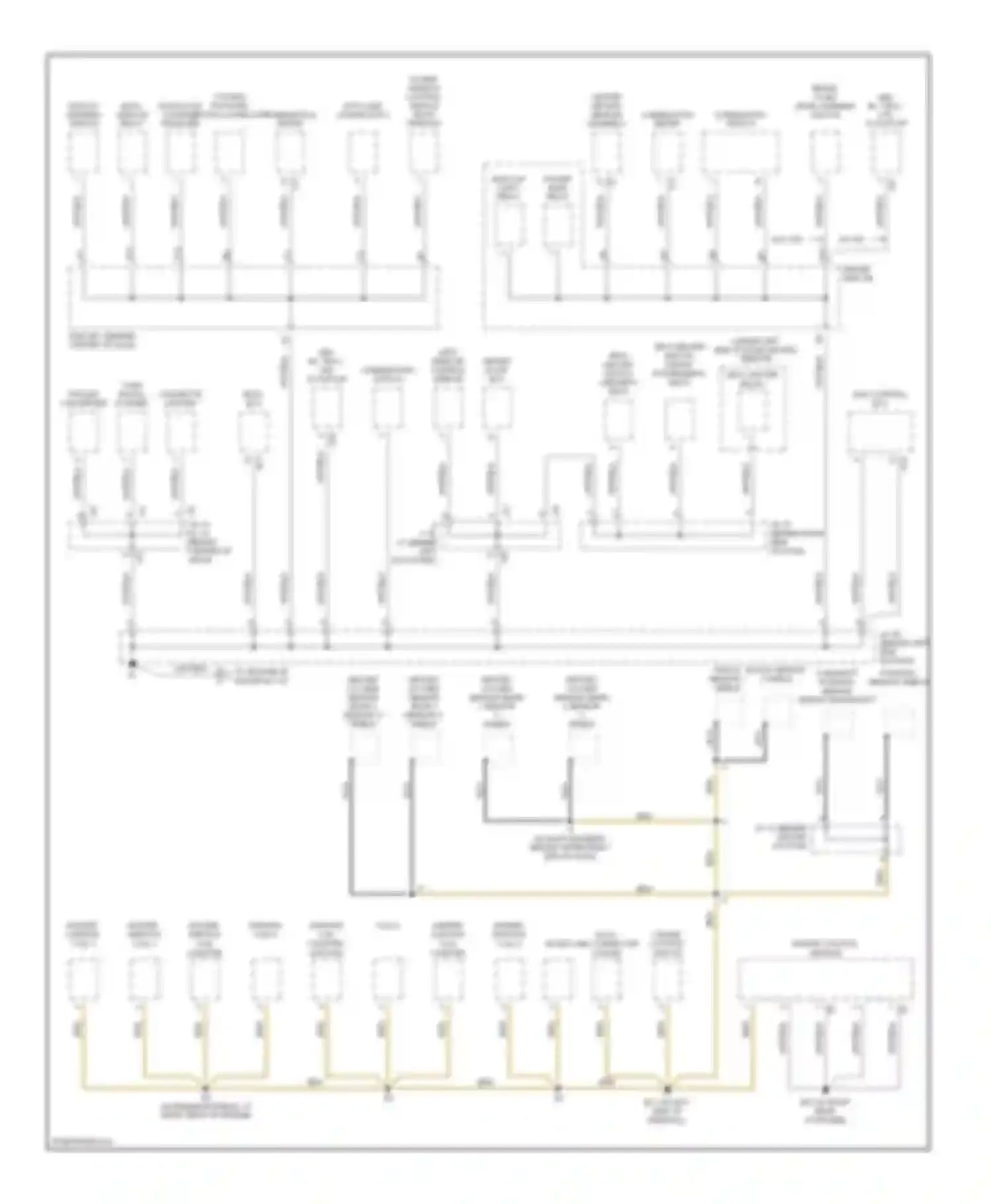 Tundra Toyota I facelift (2002-2006): Ground distribution circuit, double cab (2 of 3)