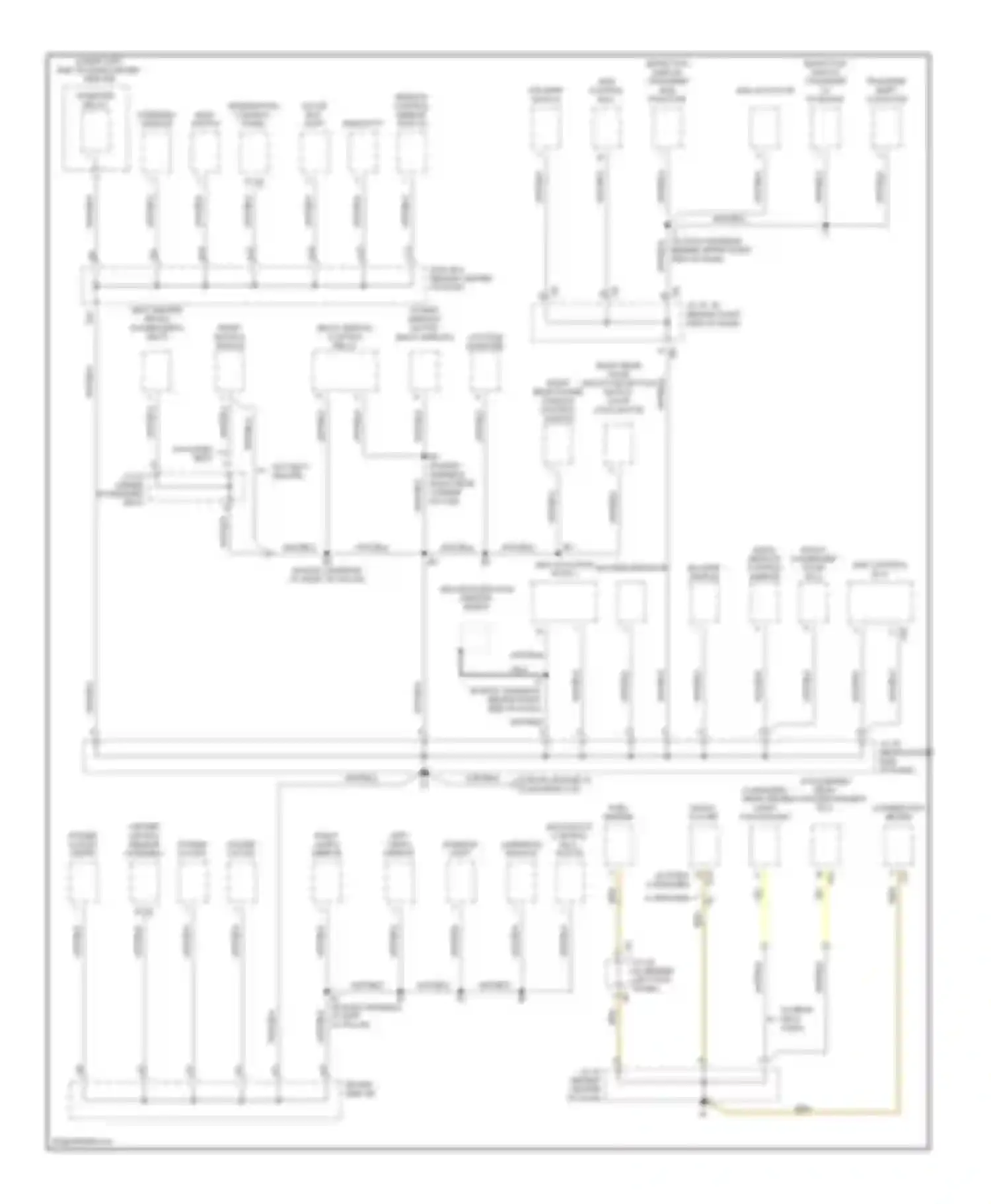 Tundra Toyota I facelift (2002-2006): Ground distribution circuit, double cab (3 of 3)