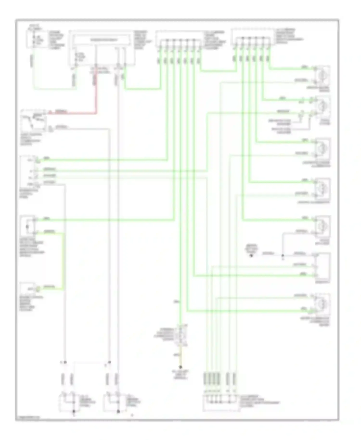 Tundra Toyota I facelift (2002-2006): Instrument illumination circuit, access/standard cab