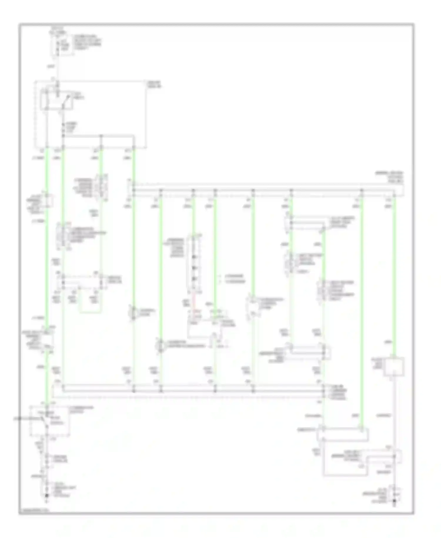 Tundra Toyota I facelift (2002-2006): Instrument illumination circuit, double cab
