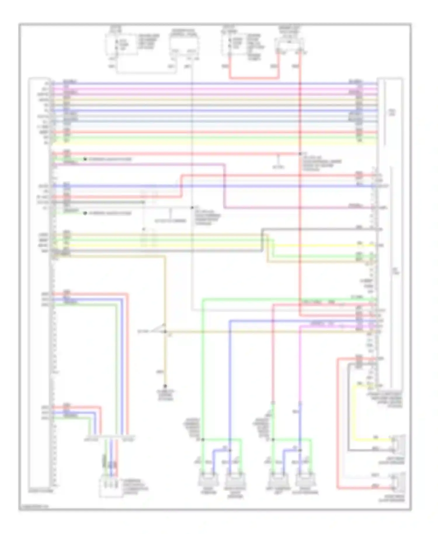 Tundra Toyota I facelift (2002-2006): 6-speaker system circuit, access/standard cab with separate amplifier