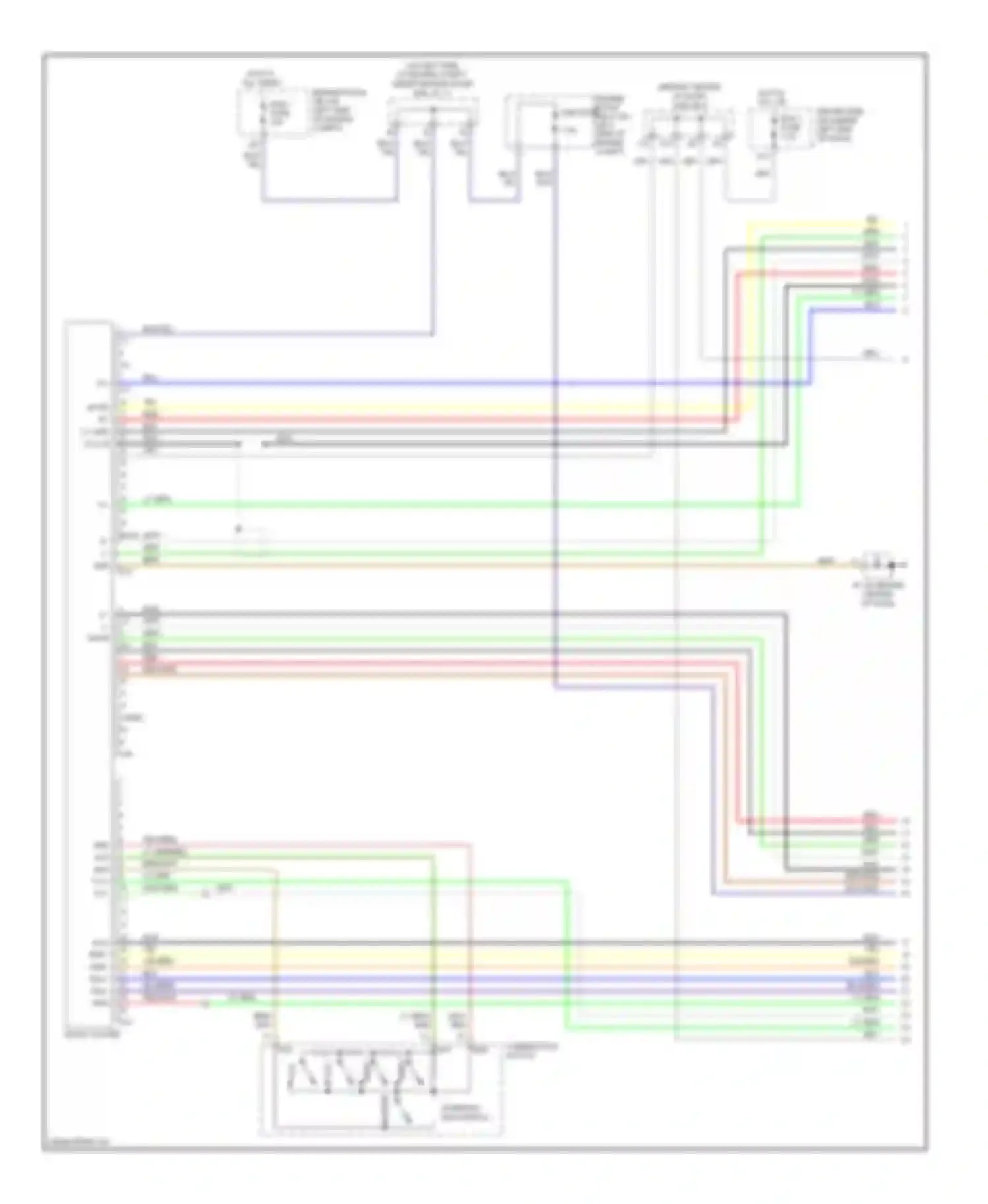 Tundra Toyota I facelift (2002-2006): Rear seat entertainment circuit, double cab (1 of 3)