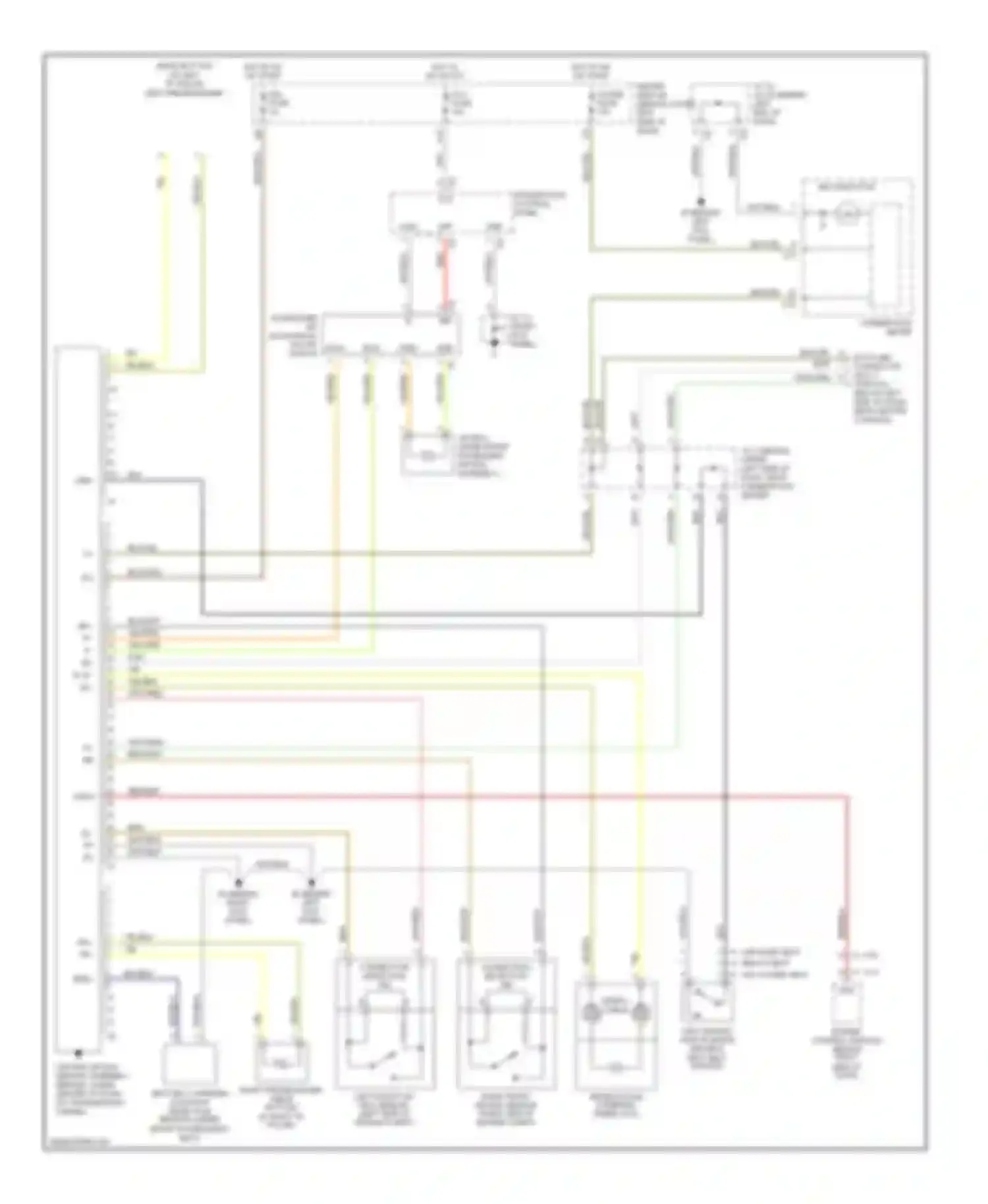 Tundra Toyota I facelift (2002-2006): Supplemental restraints circuit, access/standard cab