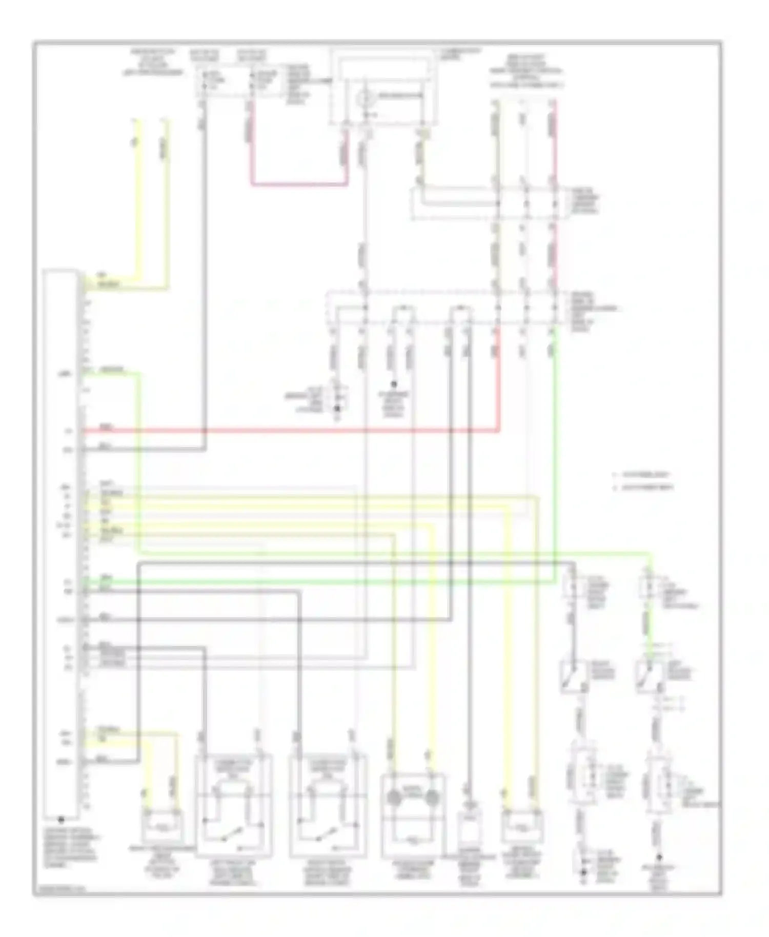 Tundra Toyota I facelift (2002-2006): Supplemental restraints circuit, double cab