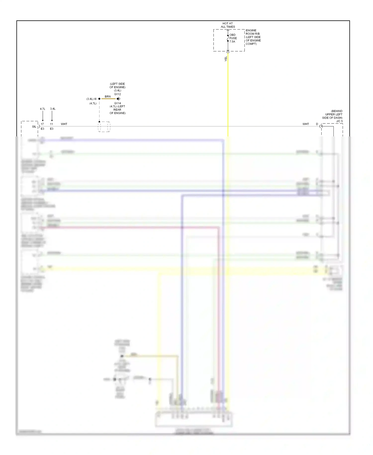 Computer data lines — Computer data lines. Toyota Tundra I (2000-2002)