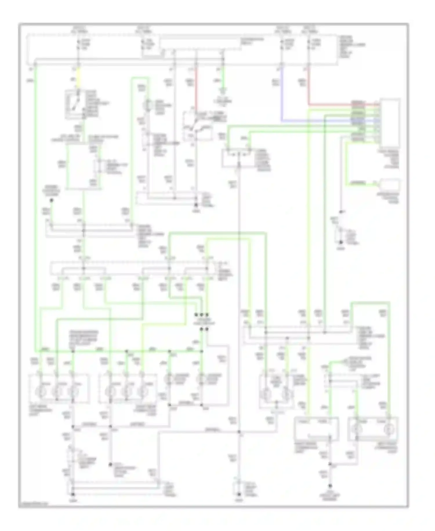 Tundra Toyota I (2000-2002): Exterior lamps circuit