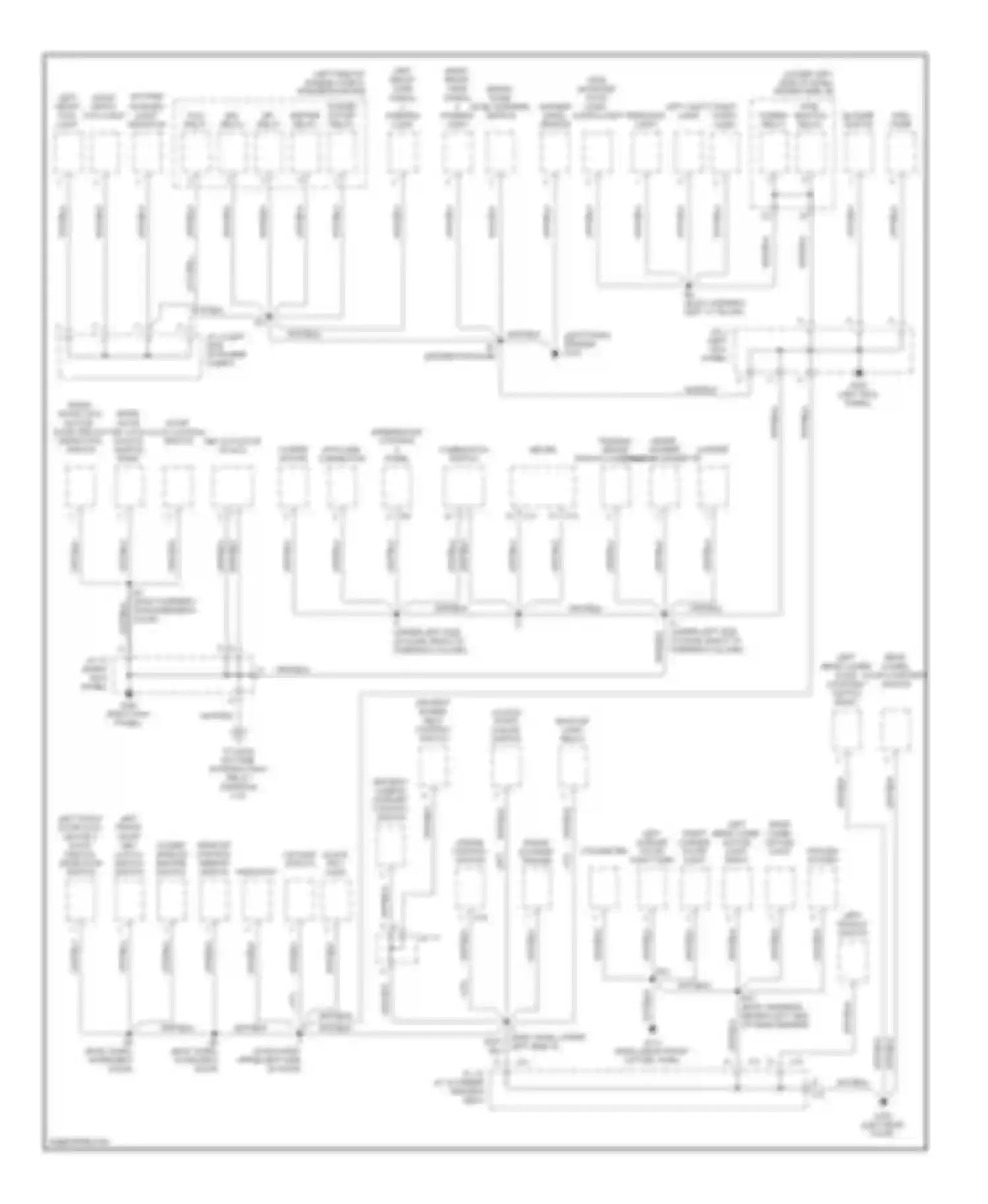 Tundra Toyota I (2000-2002): Ground distribution circuit (1 of 2)