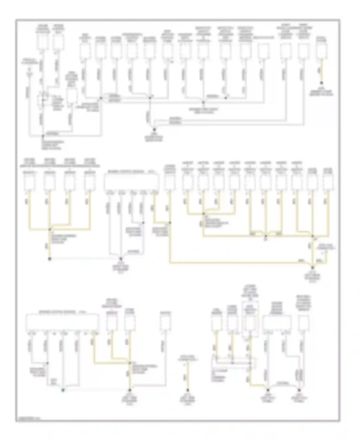 Tundra Toyota I (2000-2002): Ground distribution circuit (2 of 2)