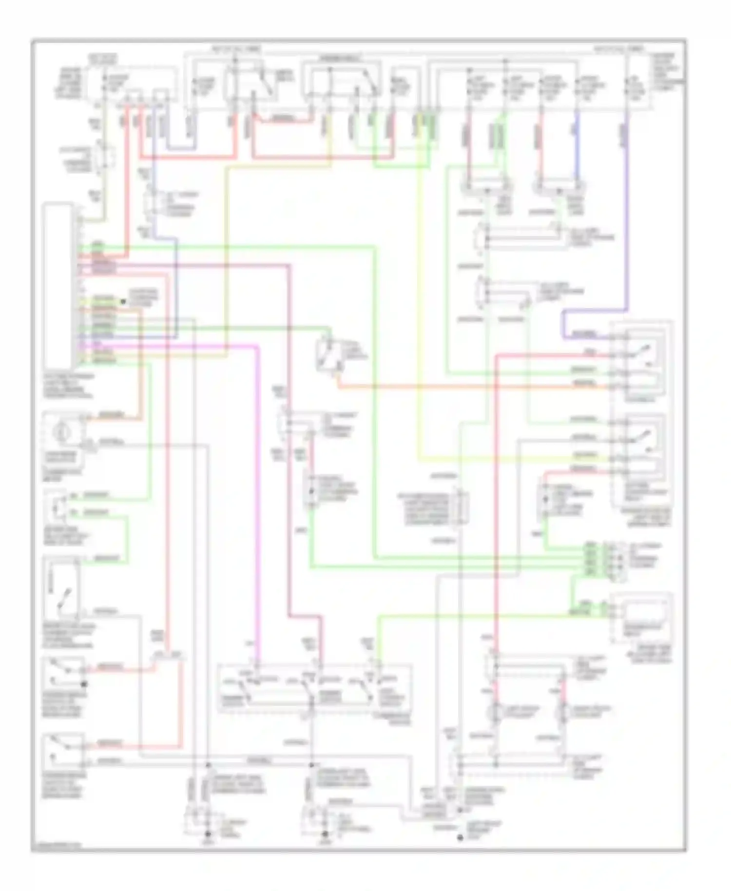 Tundra Toyota I (2000-2002): Headlight circuit, with drl