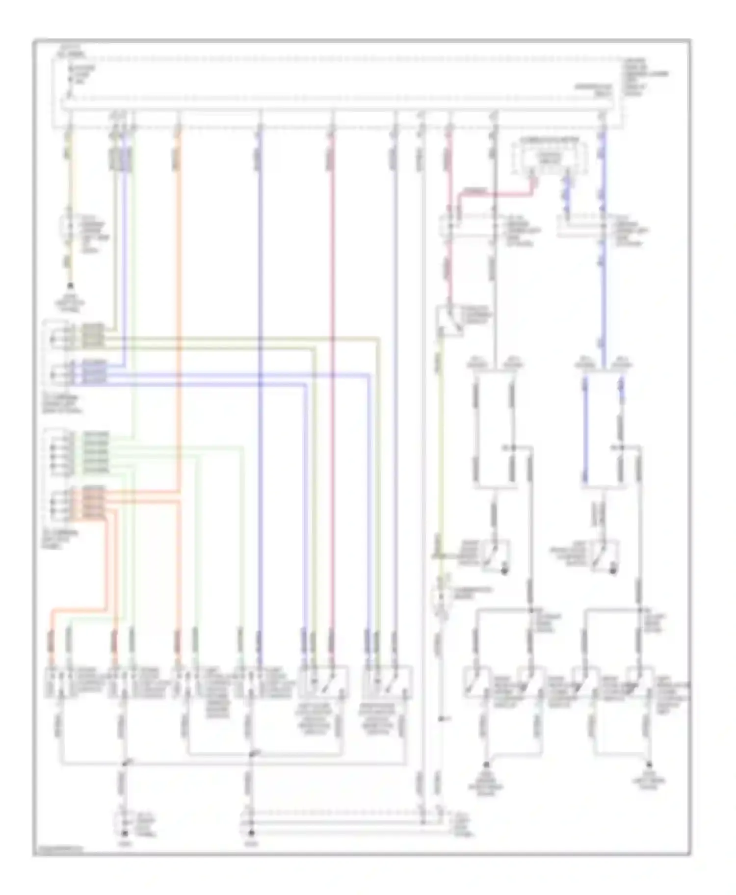 Tundra Toyota I (2000-2002): Power door lock circuit