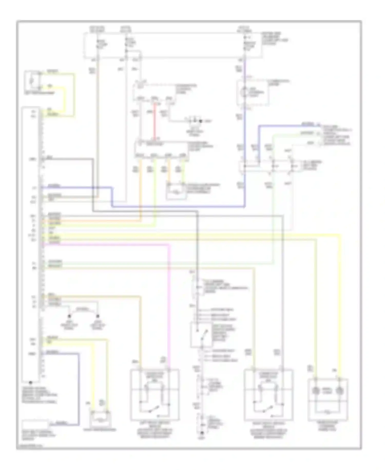 Tundra Toyota I (2000-2002): Supplemental restraint circuit