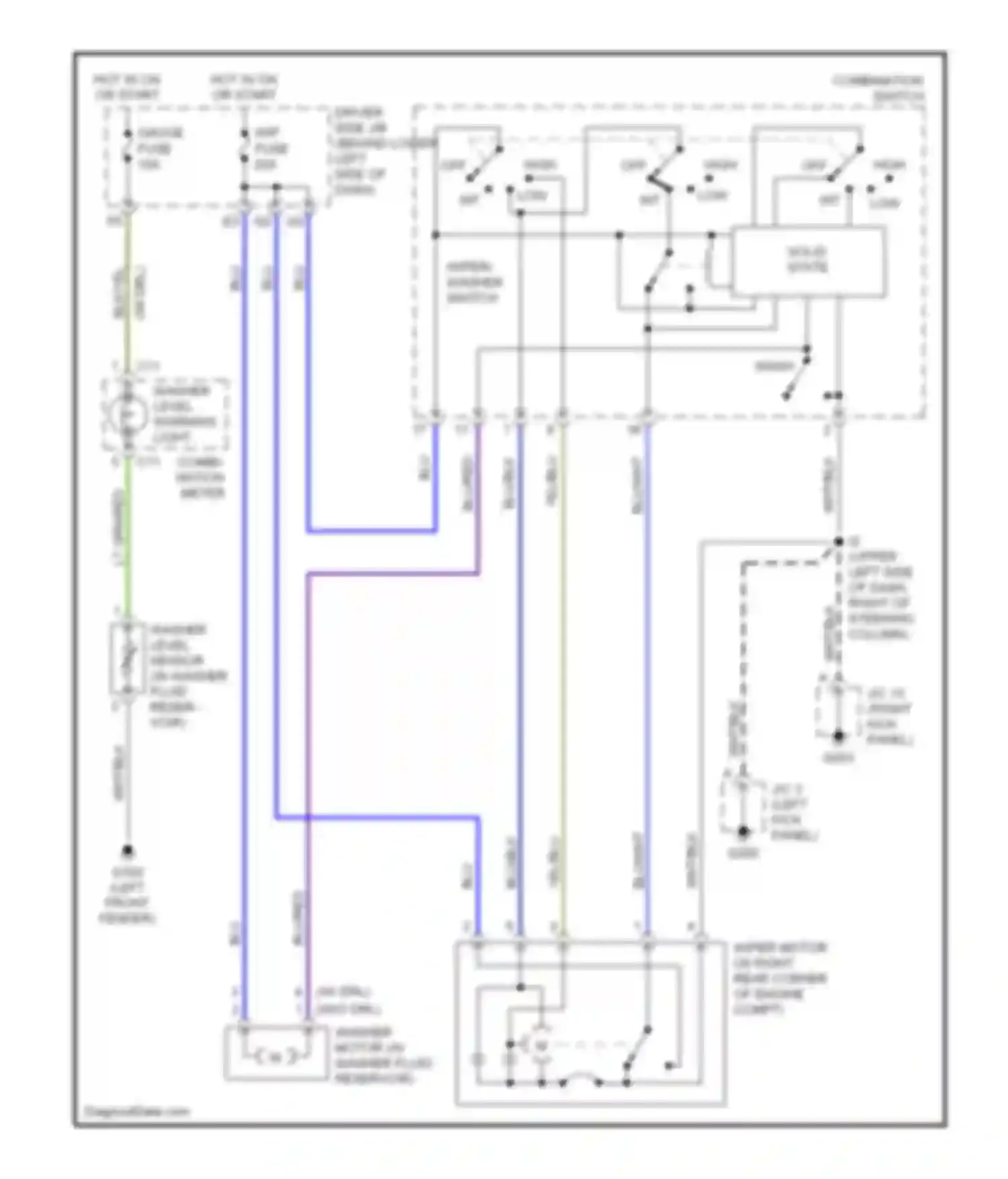 Tundra Toyota I (2000-2002): Wiper/washer with intermittent