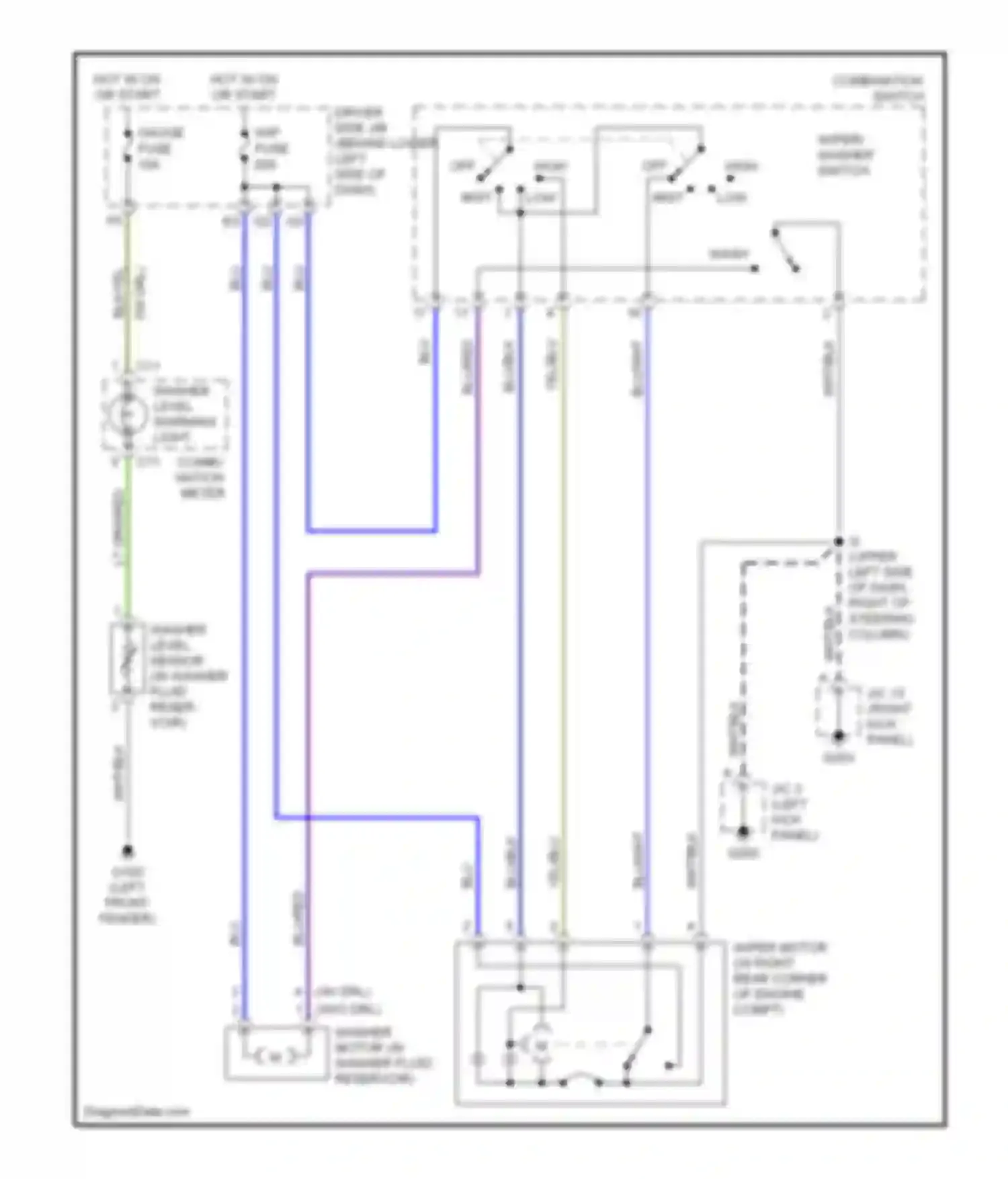 Tundra Toyota I (2000-2002): Wiper/washer without intermittent