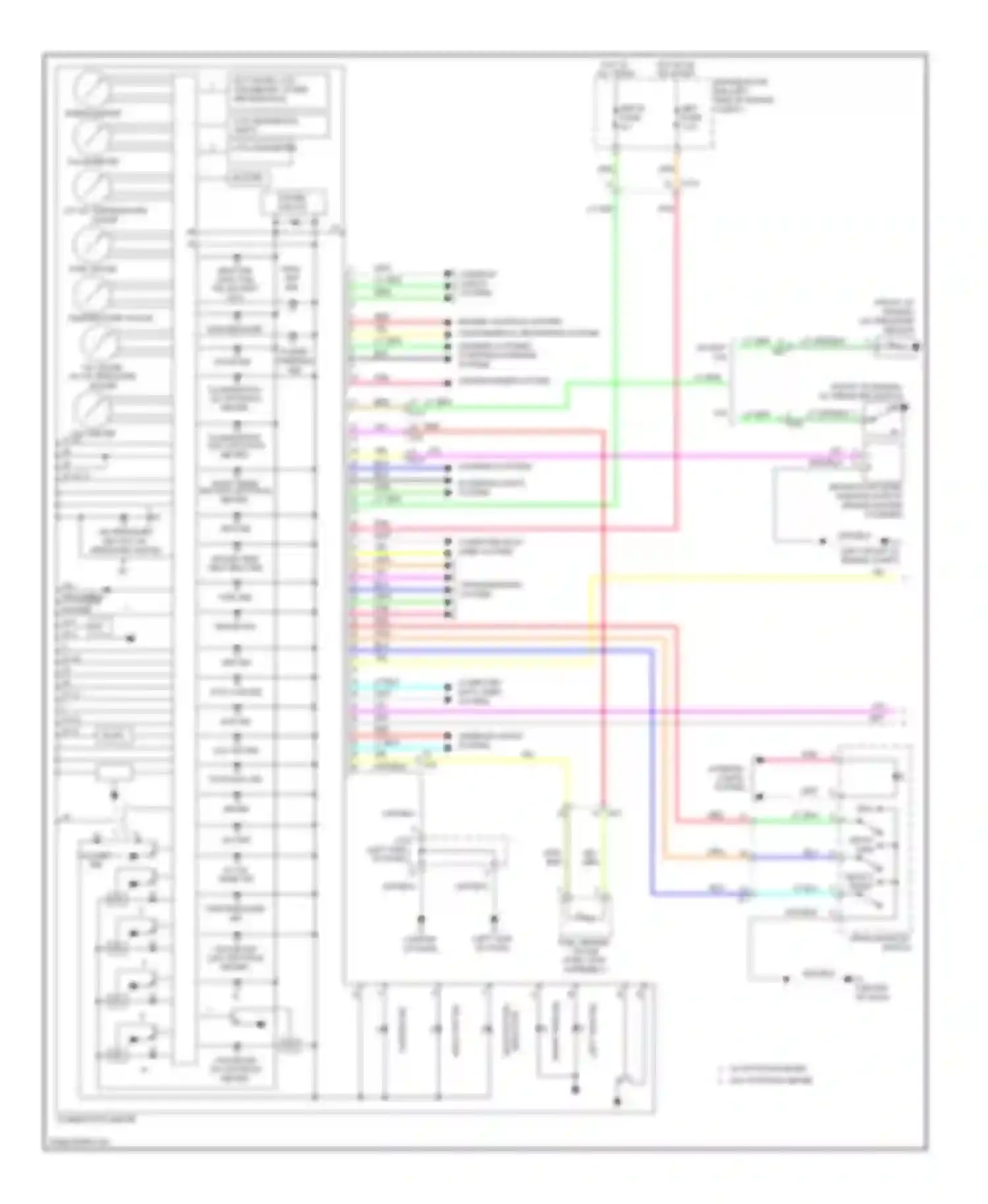 Tundra Toyota II (2007-2013): Instrument cluster circuit (1 of 2)