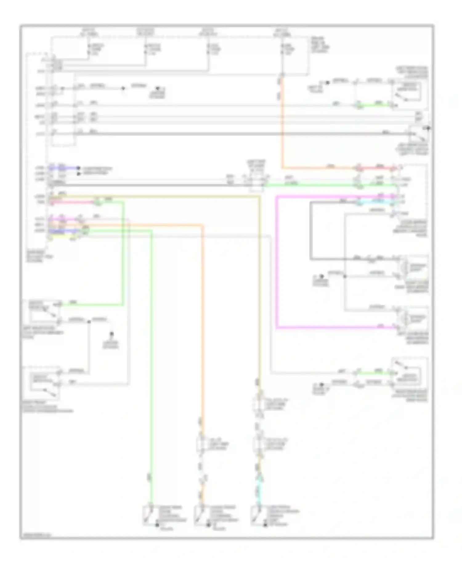 Tundra Toyota II (2007-2013): Courtesy lamps circuit (1 of 2)