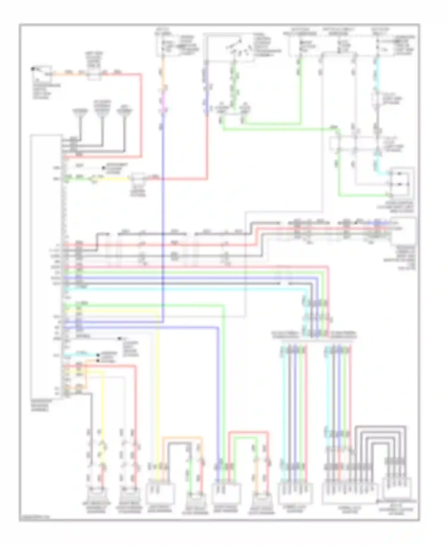 Tundra Toyota II (2007-2013): Navigation circuit, with built-in amplifier