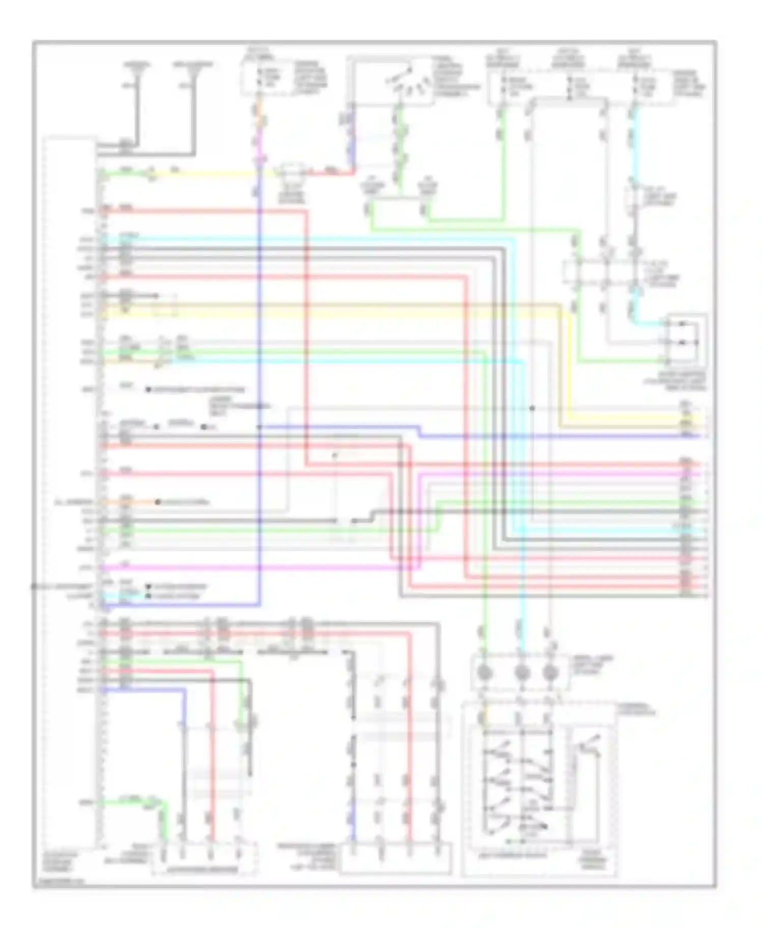 Tundra Toyota II (2007-2013): Navigation circuit, with separate amplifier (1 of 4)