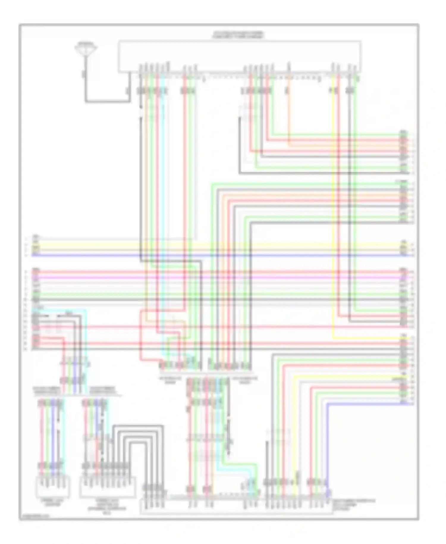 Tundra Toyota II (2007-2013): Navigation circuit, with separate amplifier (2 of 4)
