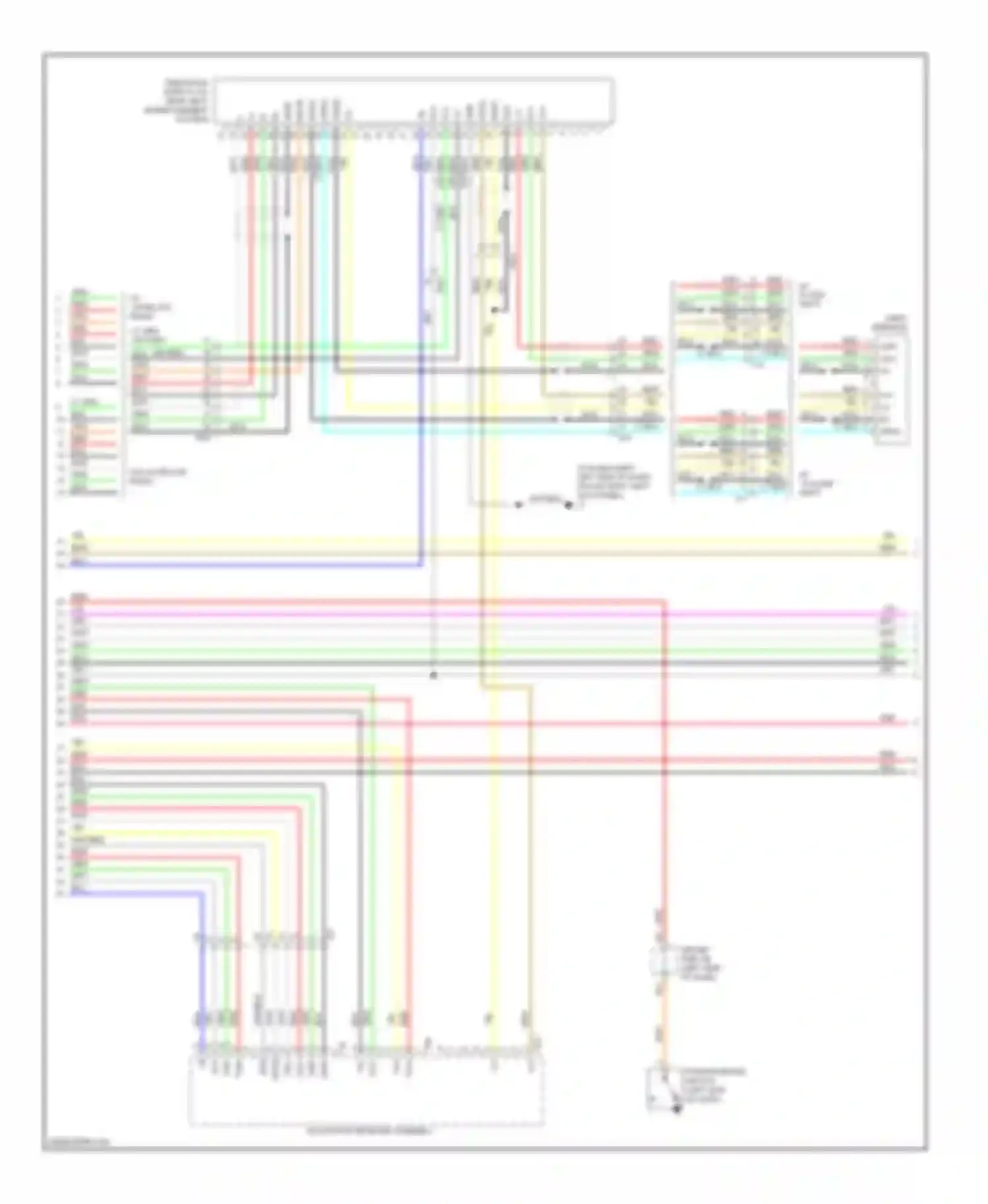 Tundra Toyota II (2007-2013): Navigation circuit, with separate amplifier (3 of 4)