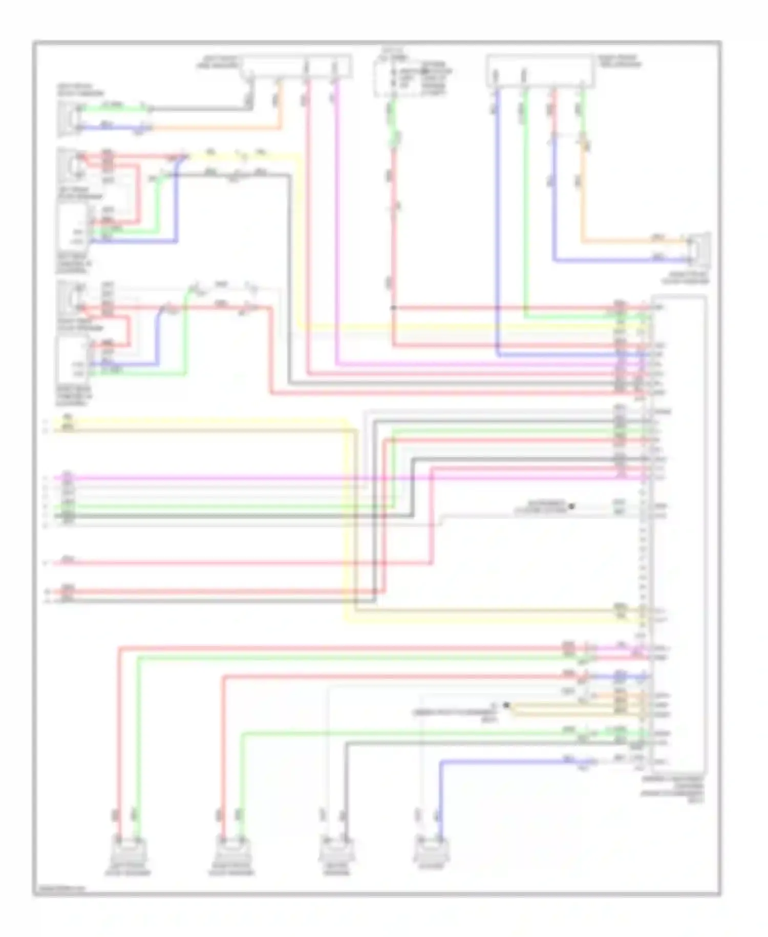 Tundra Toyota II (2007-2013): Navigation circuit, with separate amplifier (4 of 4)