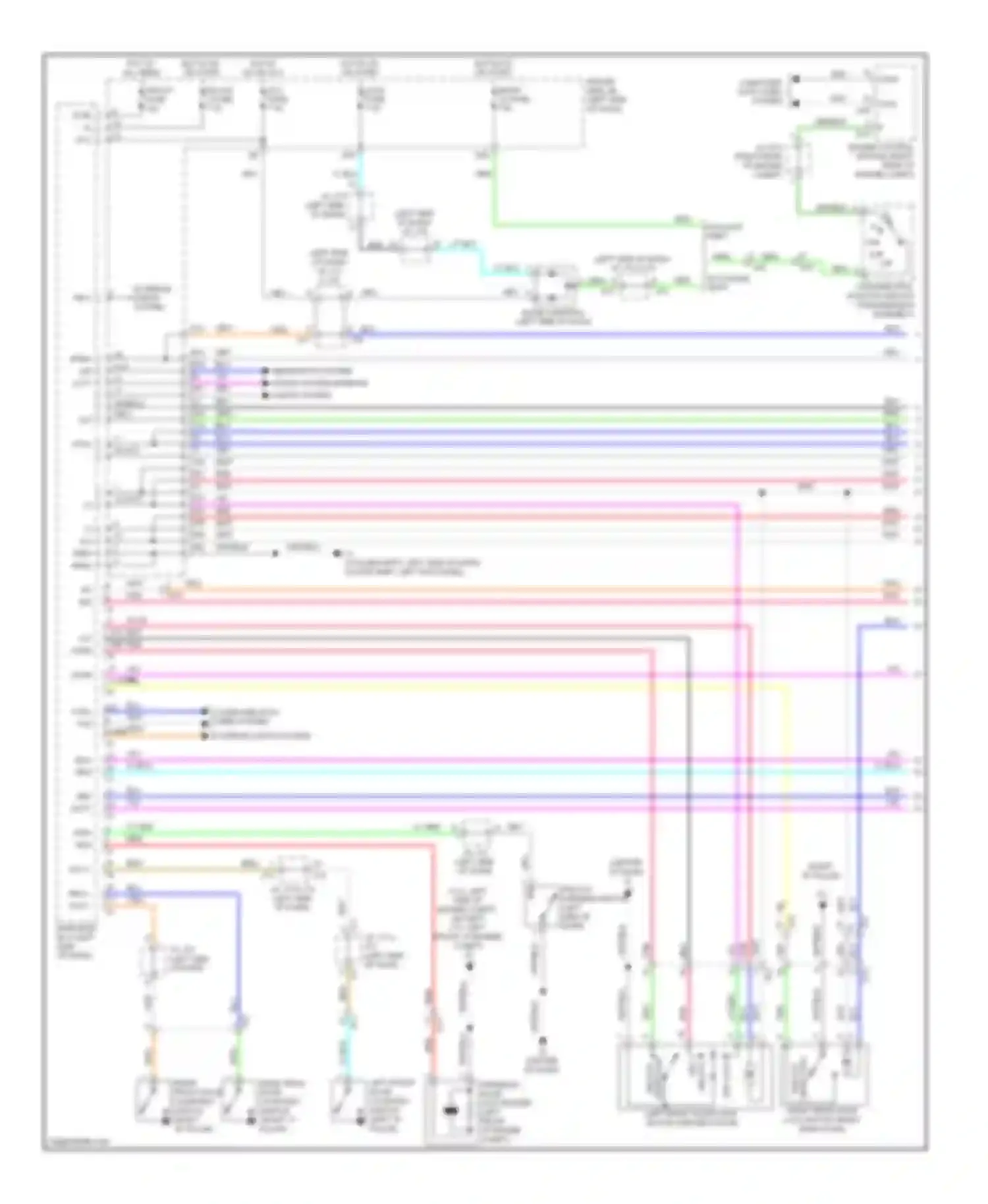 Tundra Toyota II (2007-2013): Power door locks circuit (1 of 2)