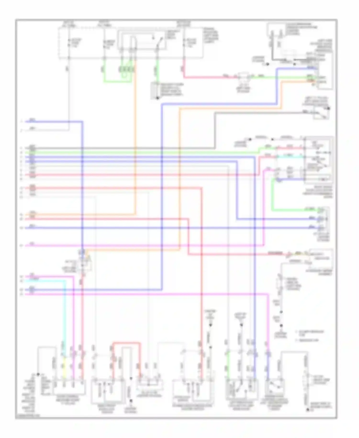 Tundra Toyota II (2007-2013): Power door locks circuit (2 of 2)