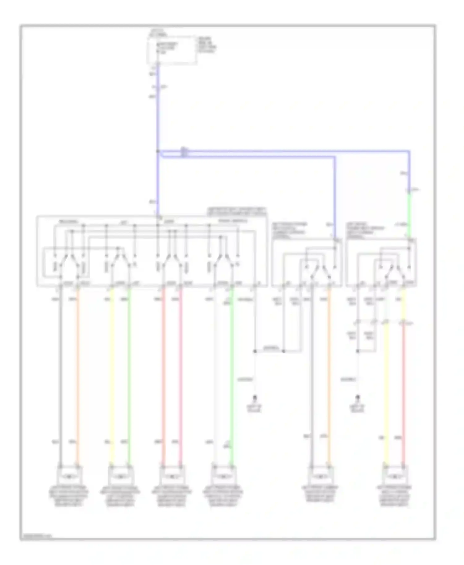 Tundra Toyota II (2007-2013): Driver power seat circuit
