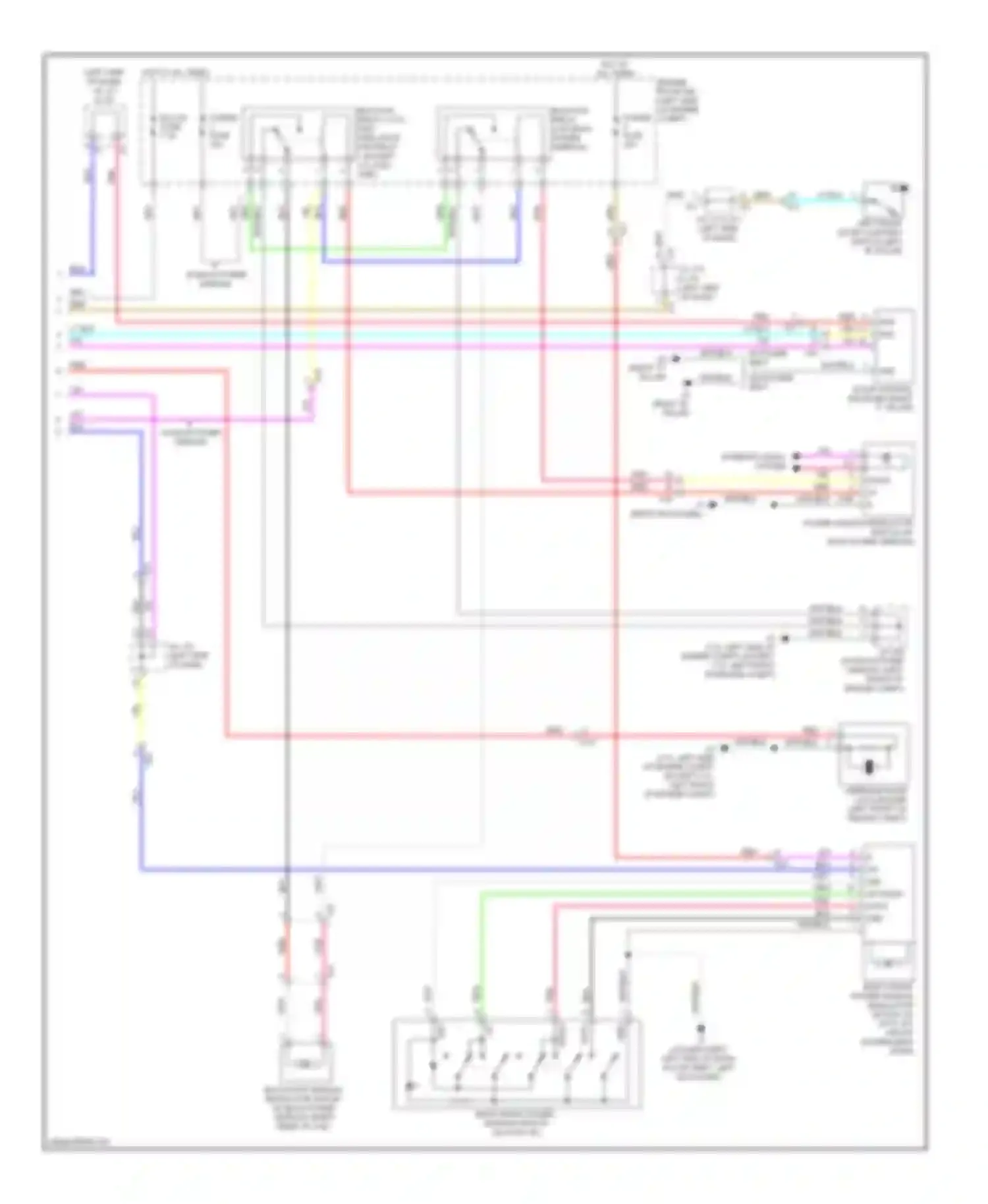 Tundra Toyota II (2007-2013): Power windows circuit, except regular cab (2 of 2)
