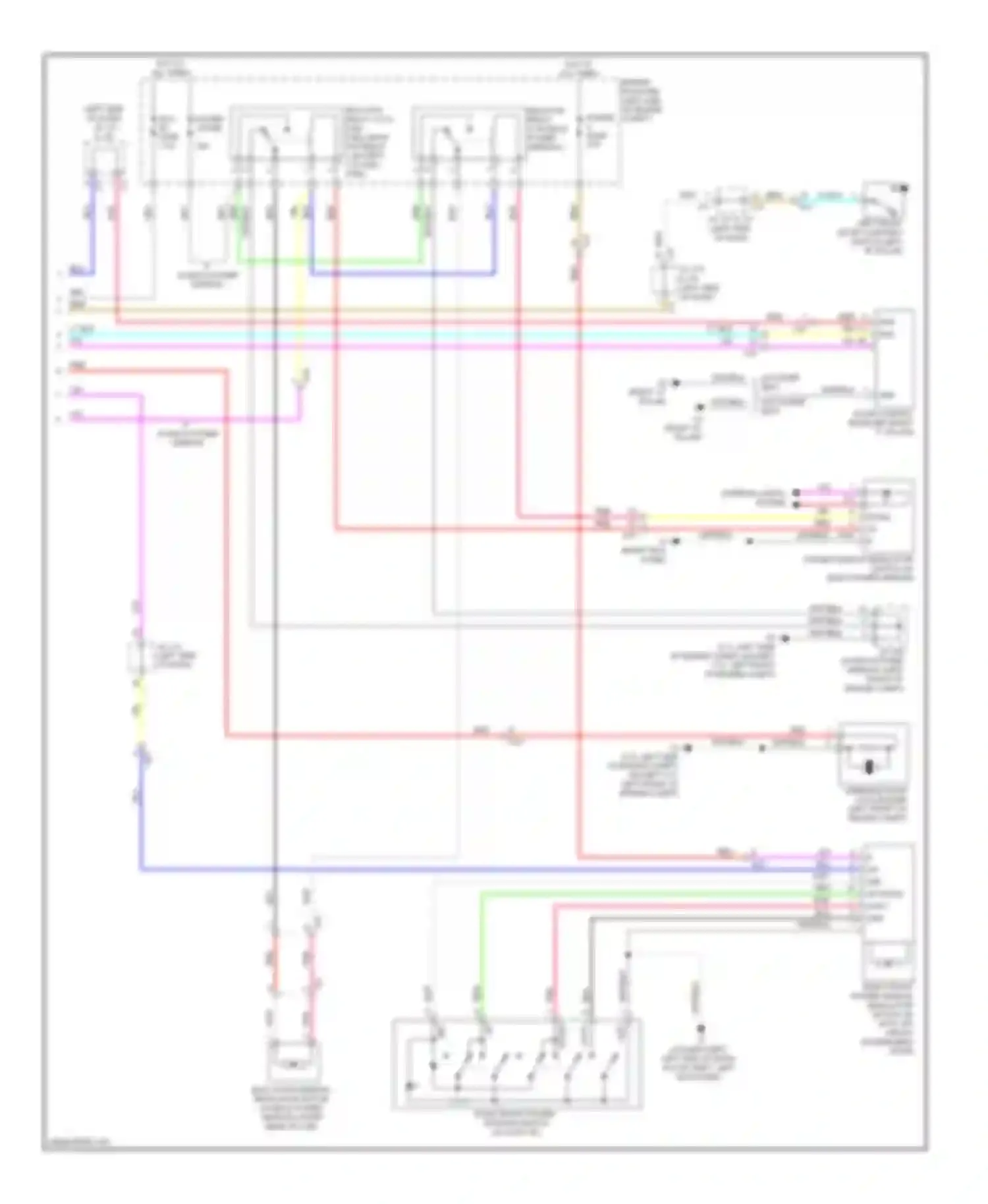Tundra Toyota II (2007-2013): Power windows circuit, regular cab (2 of 2)