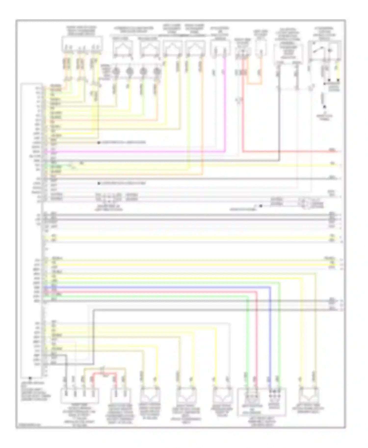 Tundra Toyota II (2007-2013): Supplemental restraints circuit (1 of 2)